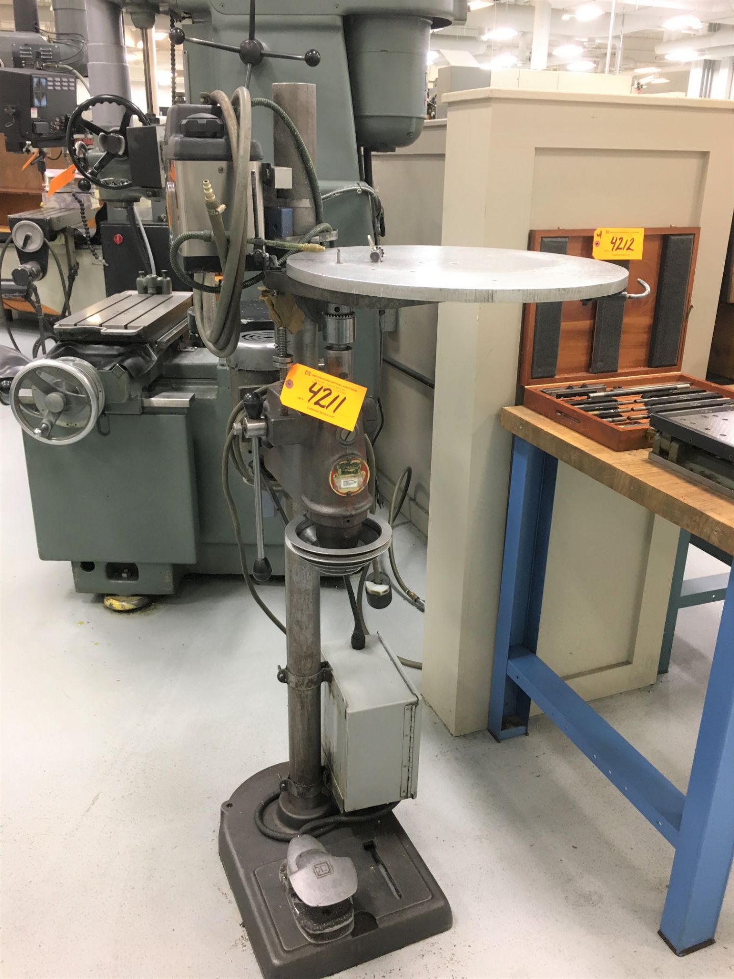 SOUTH BEND DRILL PRESS (CONVERTED INTO A BACK SPOT FACING MACHINE)