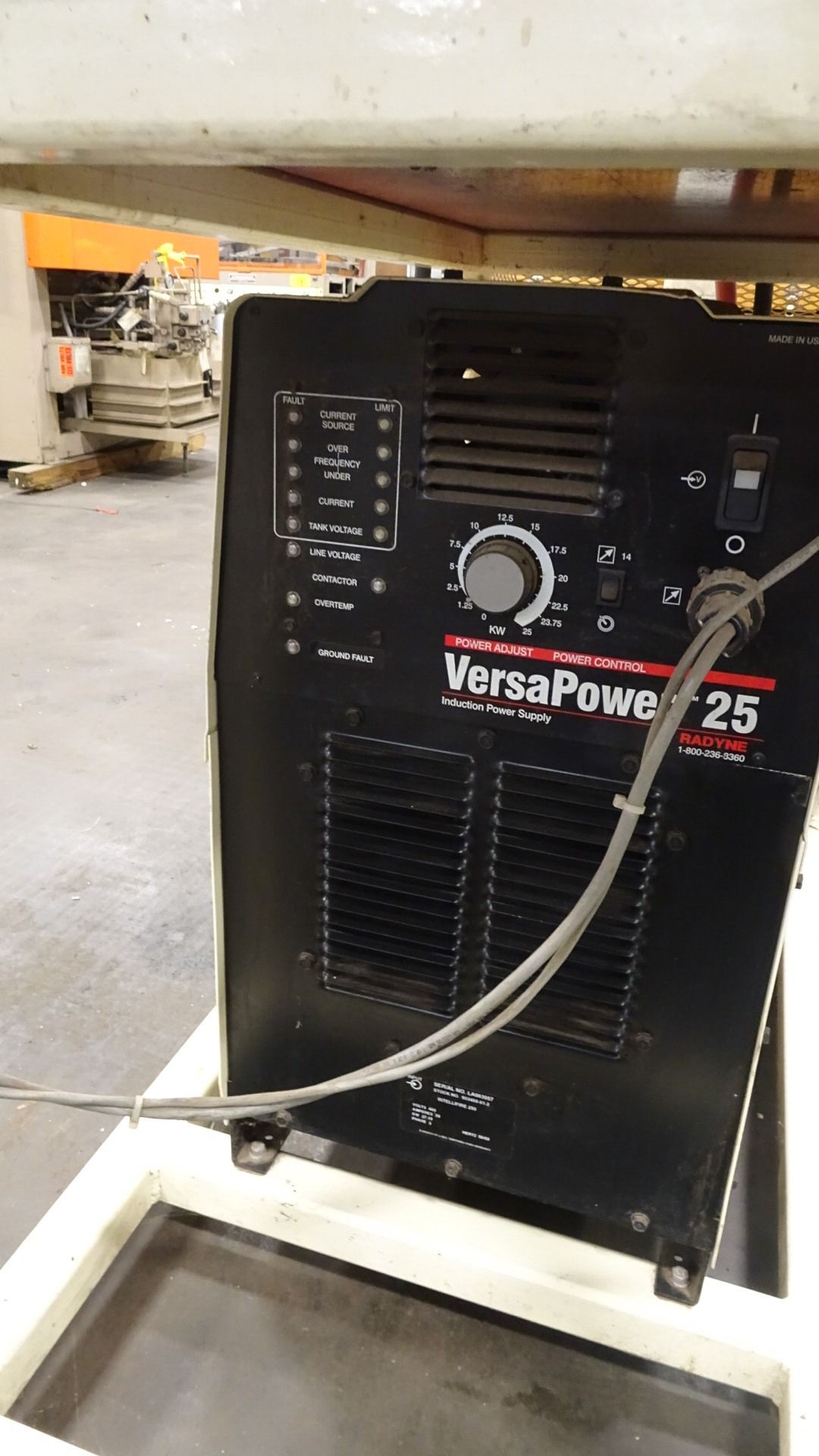 Pre-Heater System with Radyne Versapower 25 Welding Power Supply, sn:LA063057 - Image 2 of 3