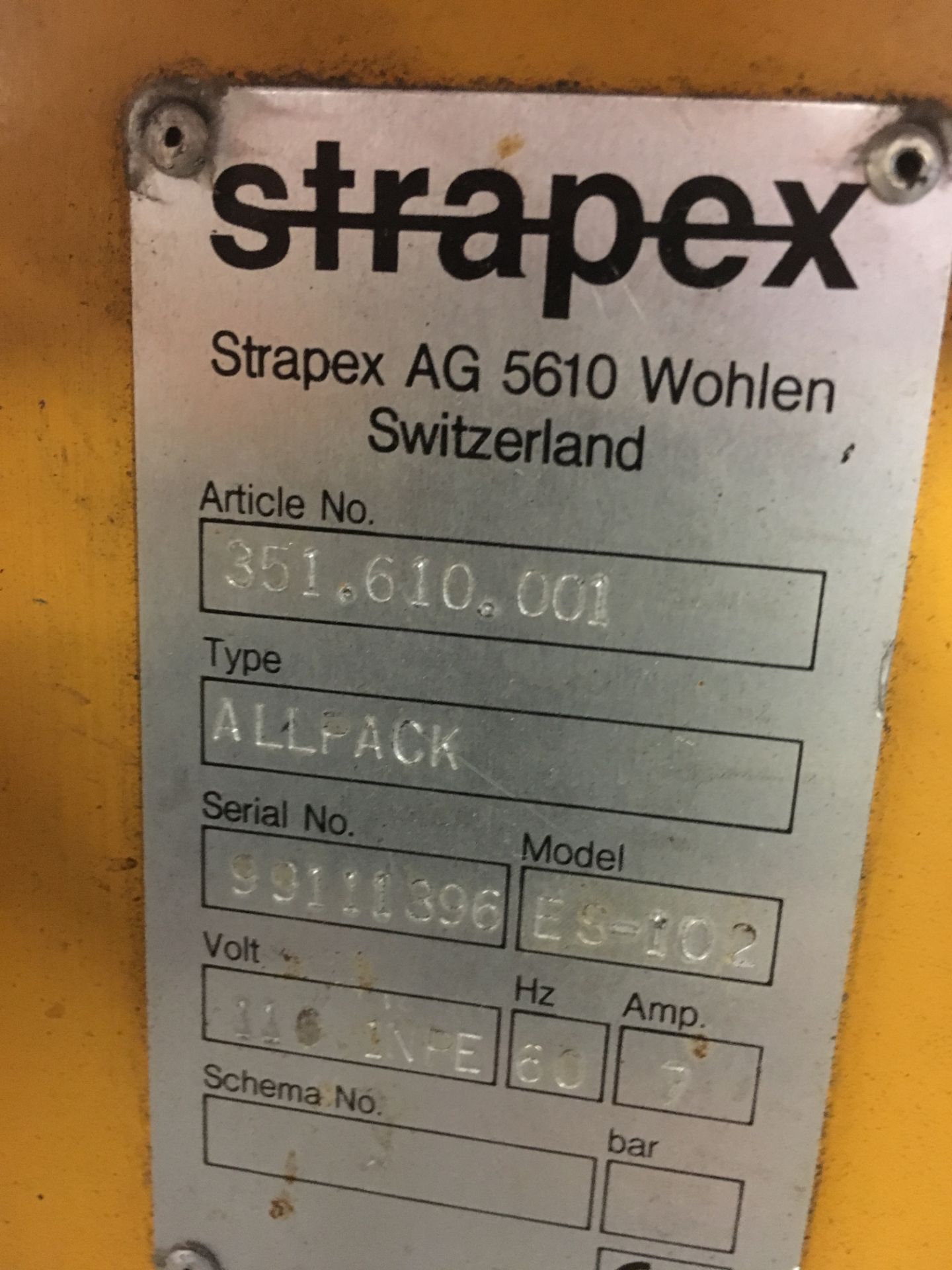 Strapex Model ES-102 Automatic Bander - Bild 2 aus 2