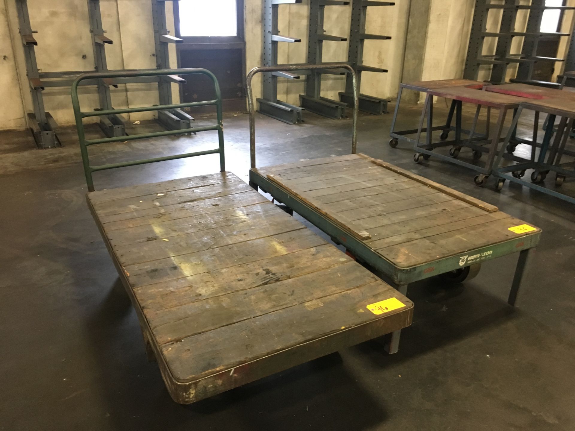 (2) Flat Bed Carts