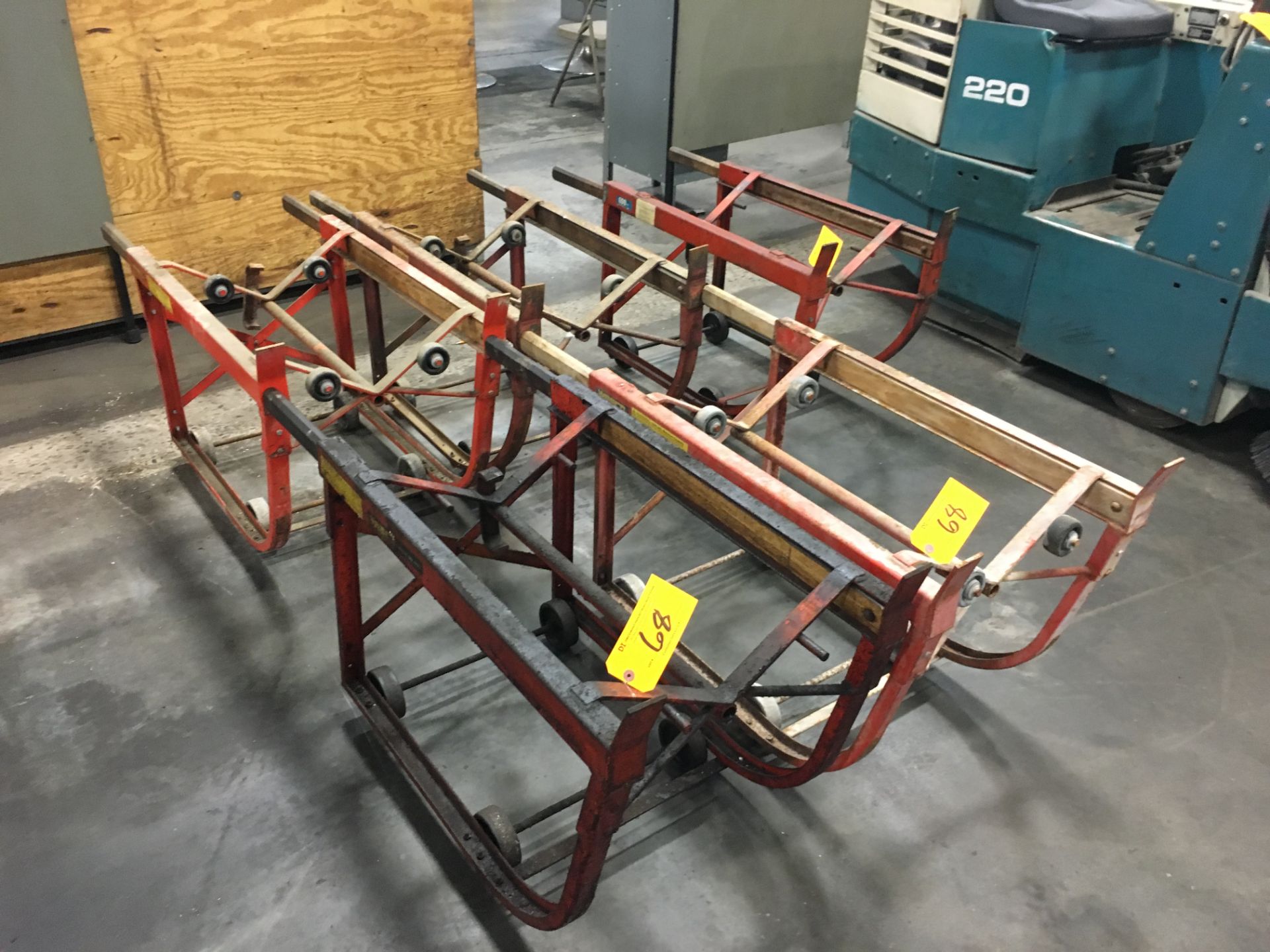 (5) Wesco Barrel Carts