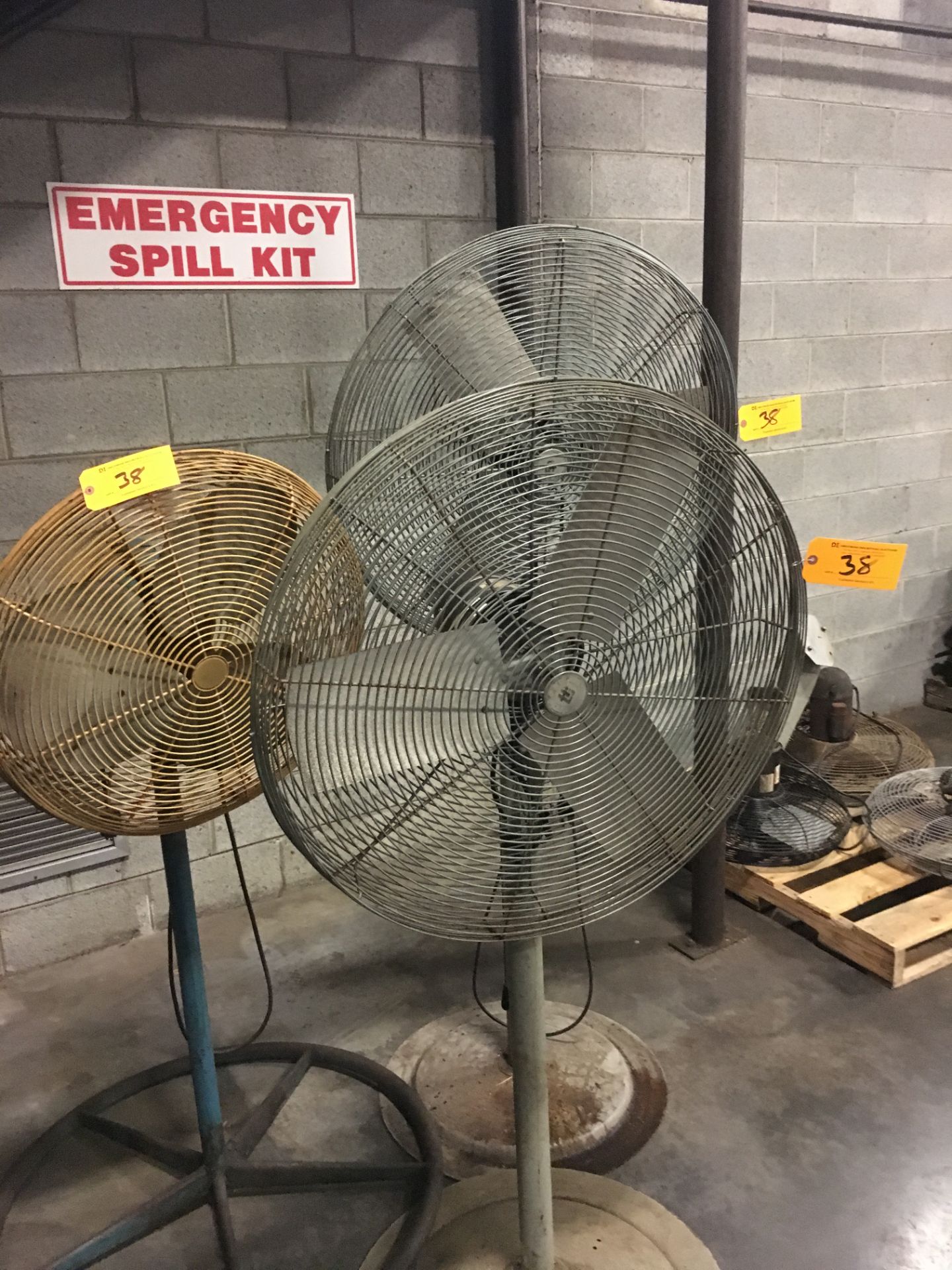 (3) Pedestal Shop Fans