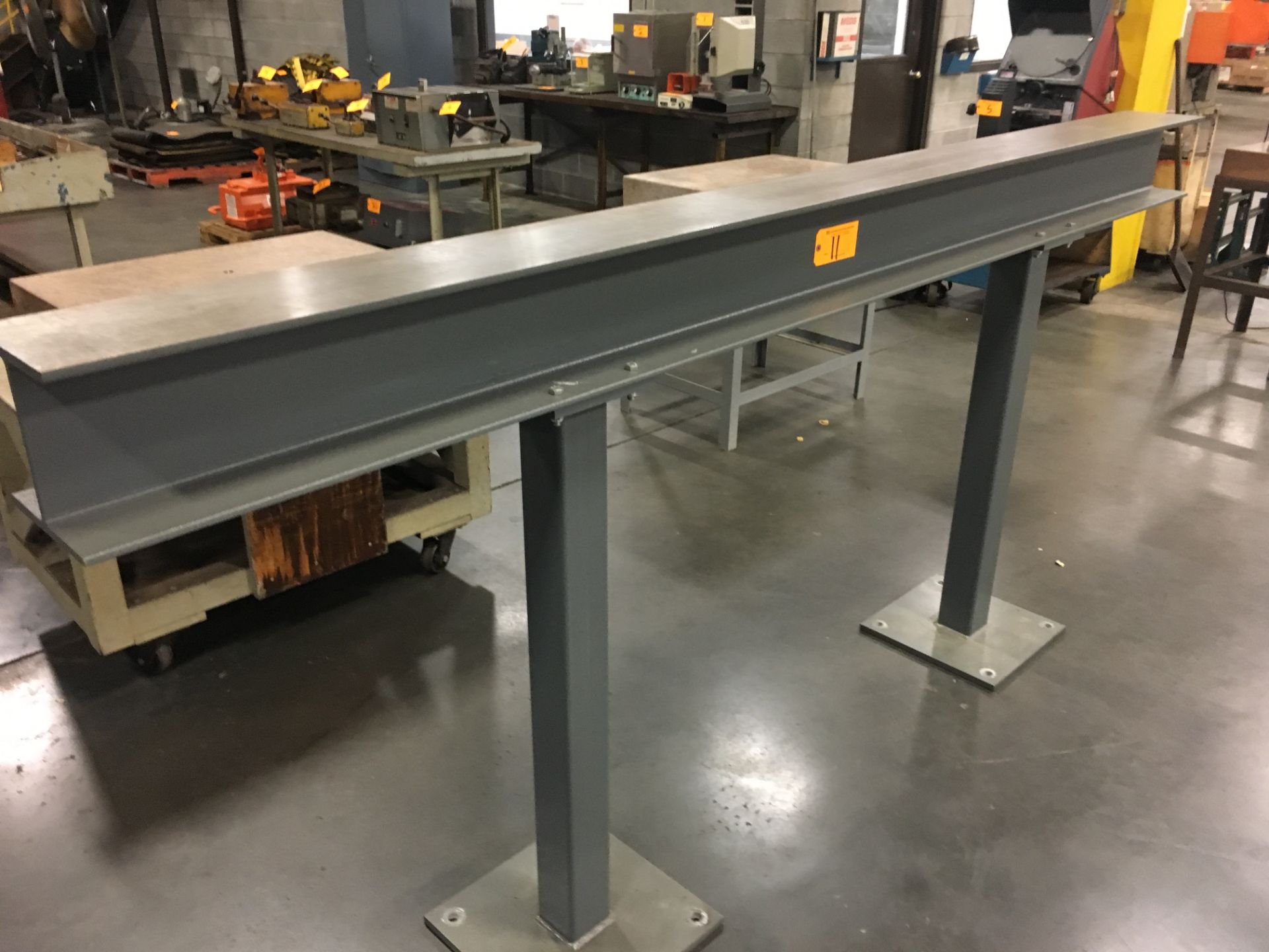 116'' x 8'' Ground Flat I-Beam with Stand