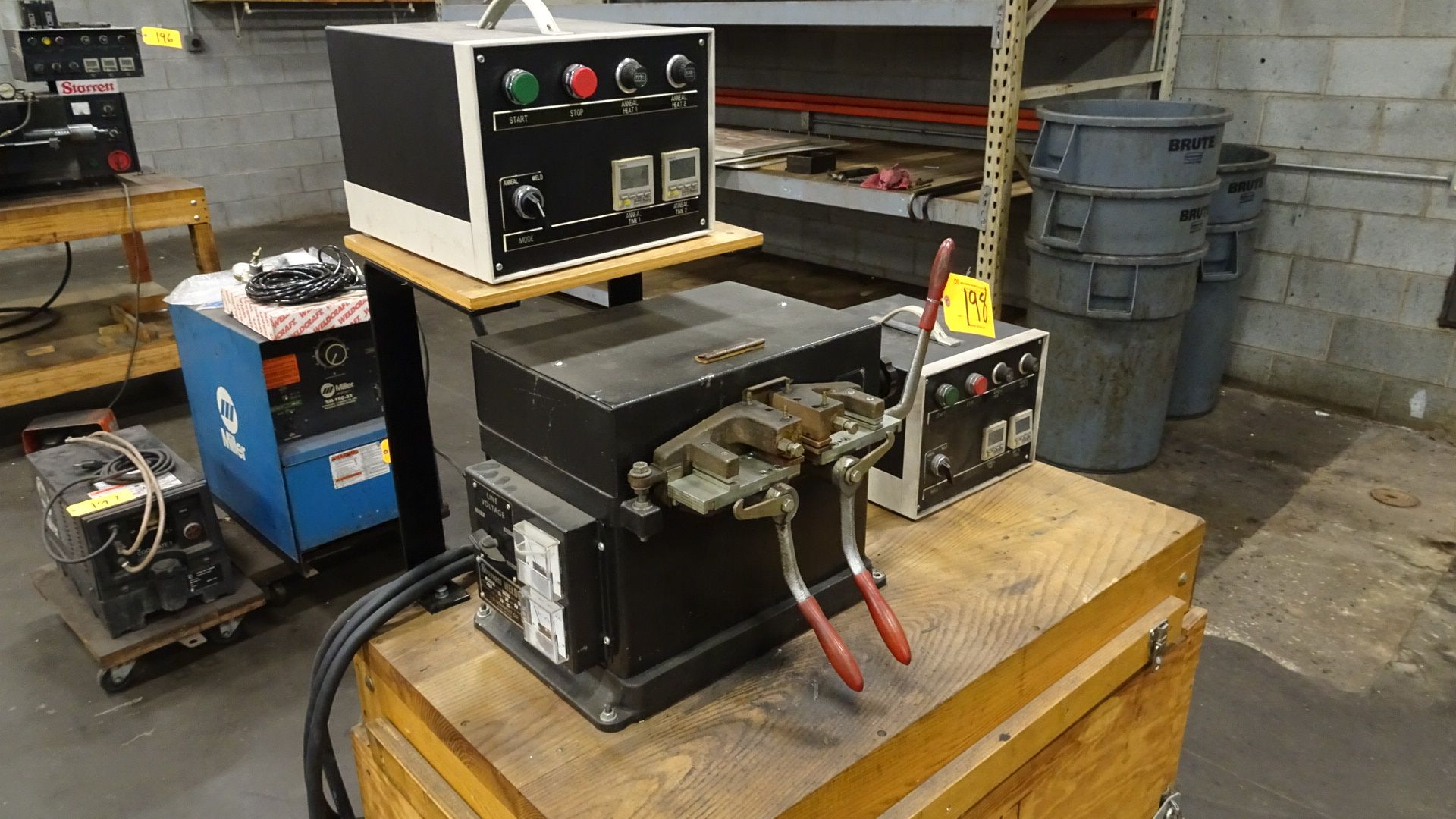 LS Starrett Model SW-20DS Butt Welder with Adjustable Line Voltage, sn: 11161, EDP 19600 & (2) - Image 2 of 3