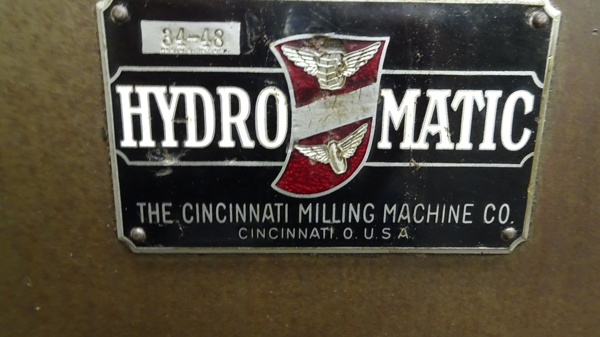 Cincinnati Model 34-48 ''Hydro-Matic'' Horizontal Production Milling Machine with Hydraulic Table - Image 4 of 4