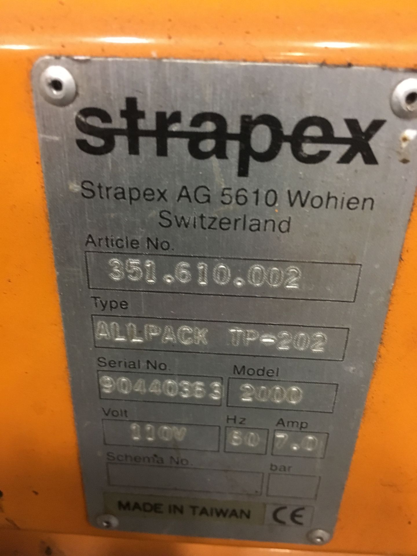 Strapex Model 2000 Automatic Bander - Image 2 of 2