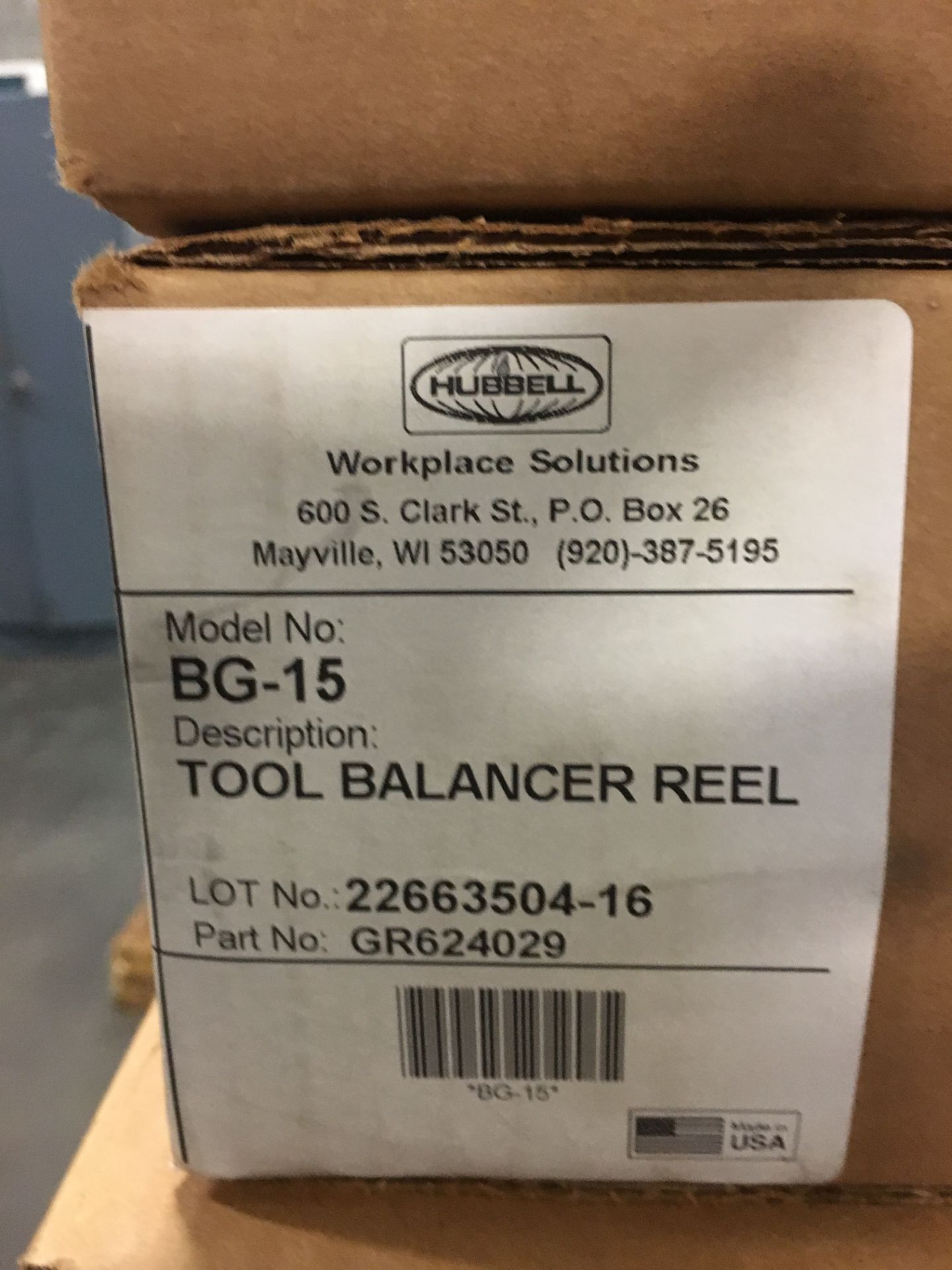 (6) Hubbel BG-15 Tool Balancer Reels, (new in box) - Bild 2 aus 2