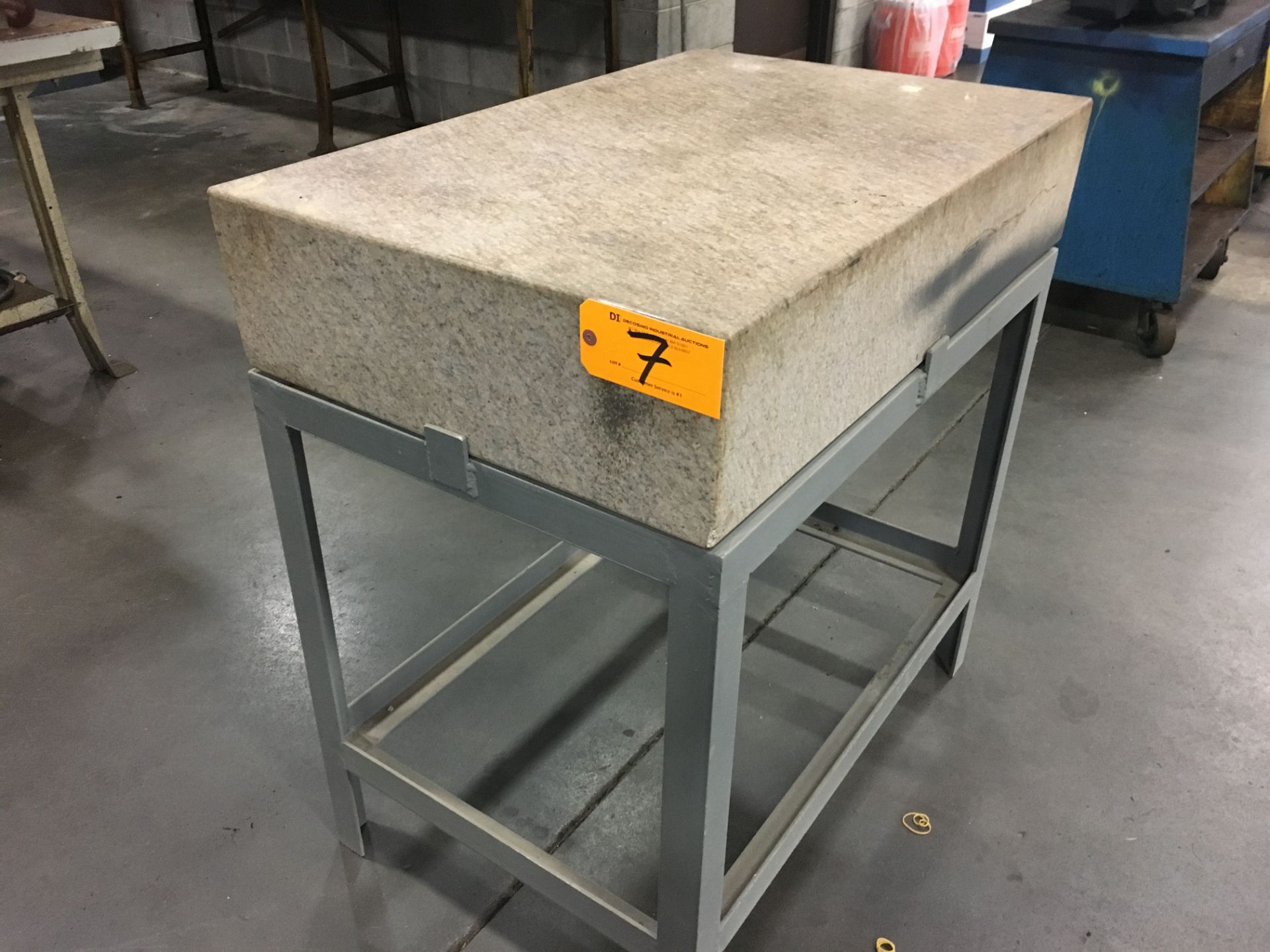 36'' x 24'' x 8'' Pink Granite Surface Plate with Stand