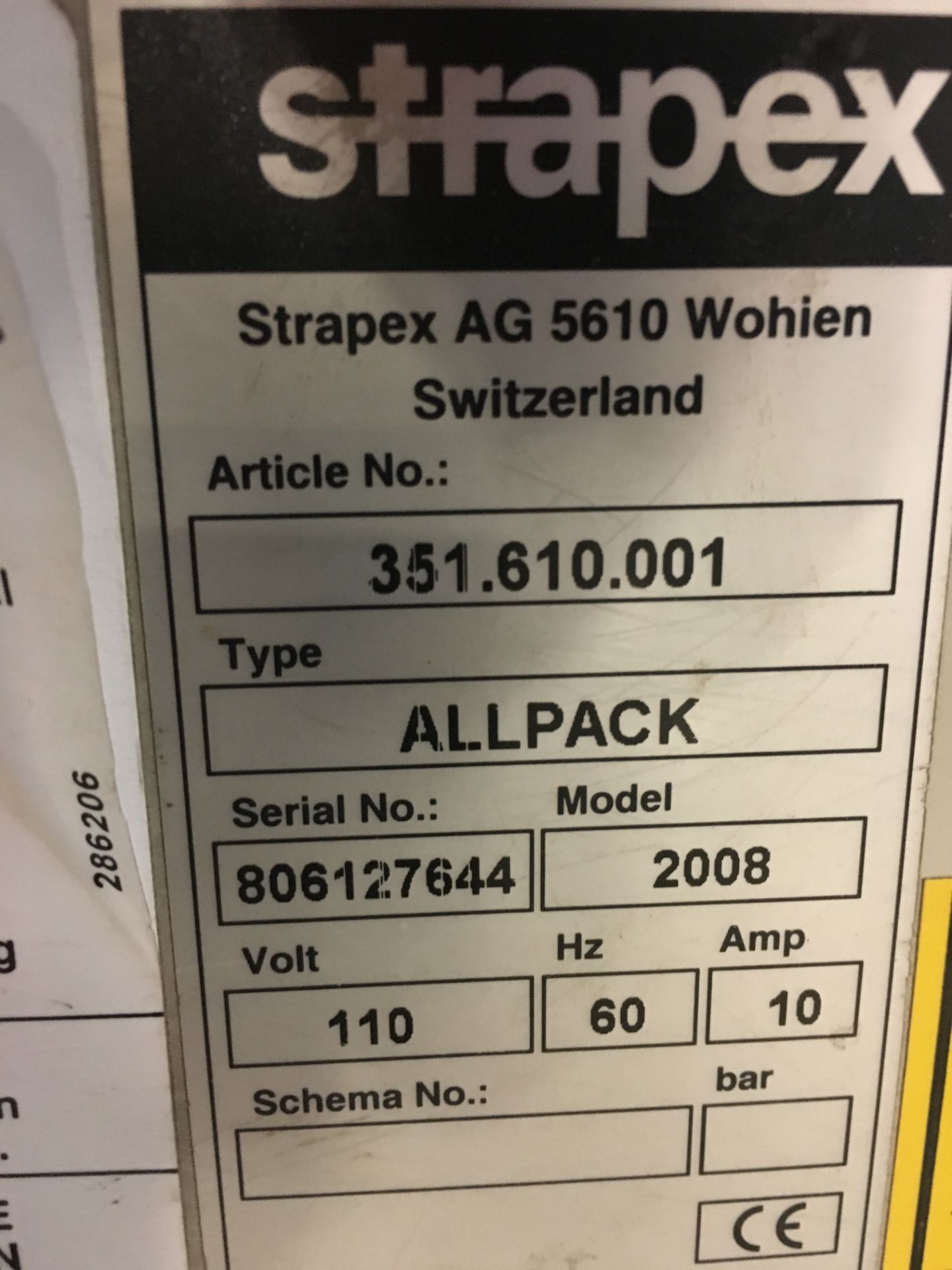 Strapex Model 2008 Automatic Bander - Image 2 of 2