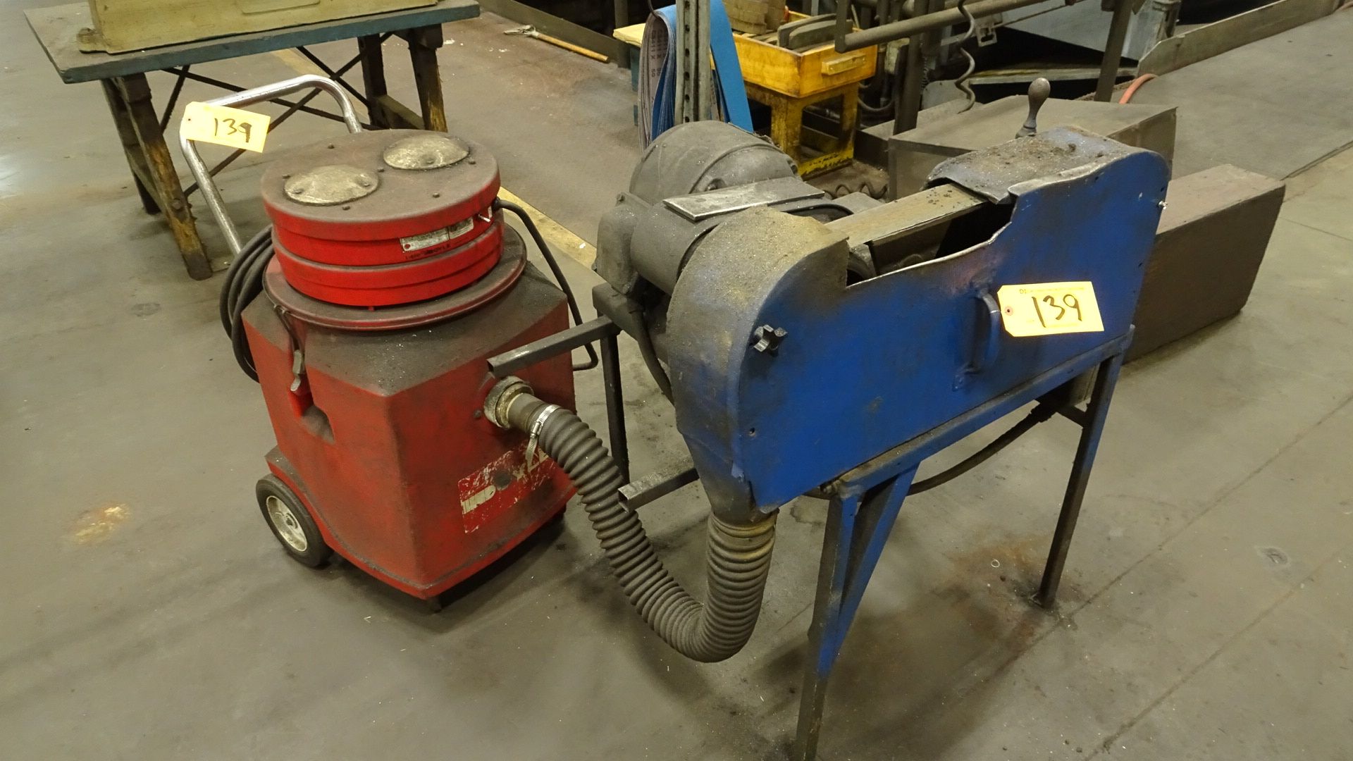 Custom Made 2-1/2'' Deburrer\Belt Sander with Vacuum Collection System - Image 2 of 2