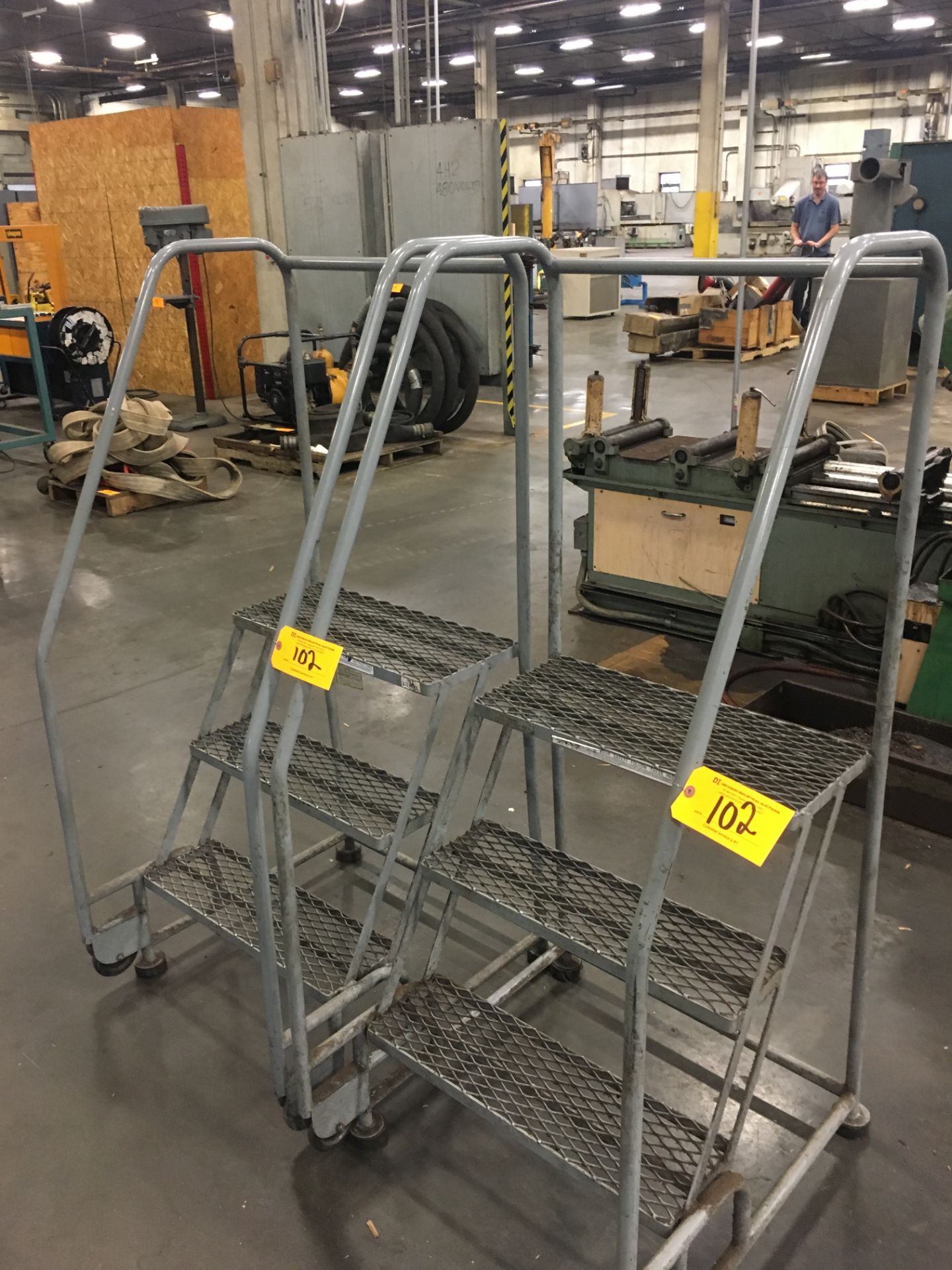 (2) Cotterman 3-Step Portable Aircraft Ladders