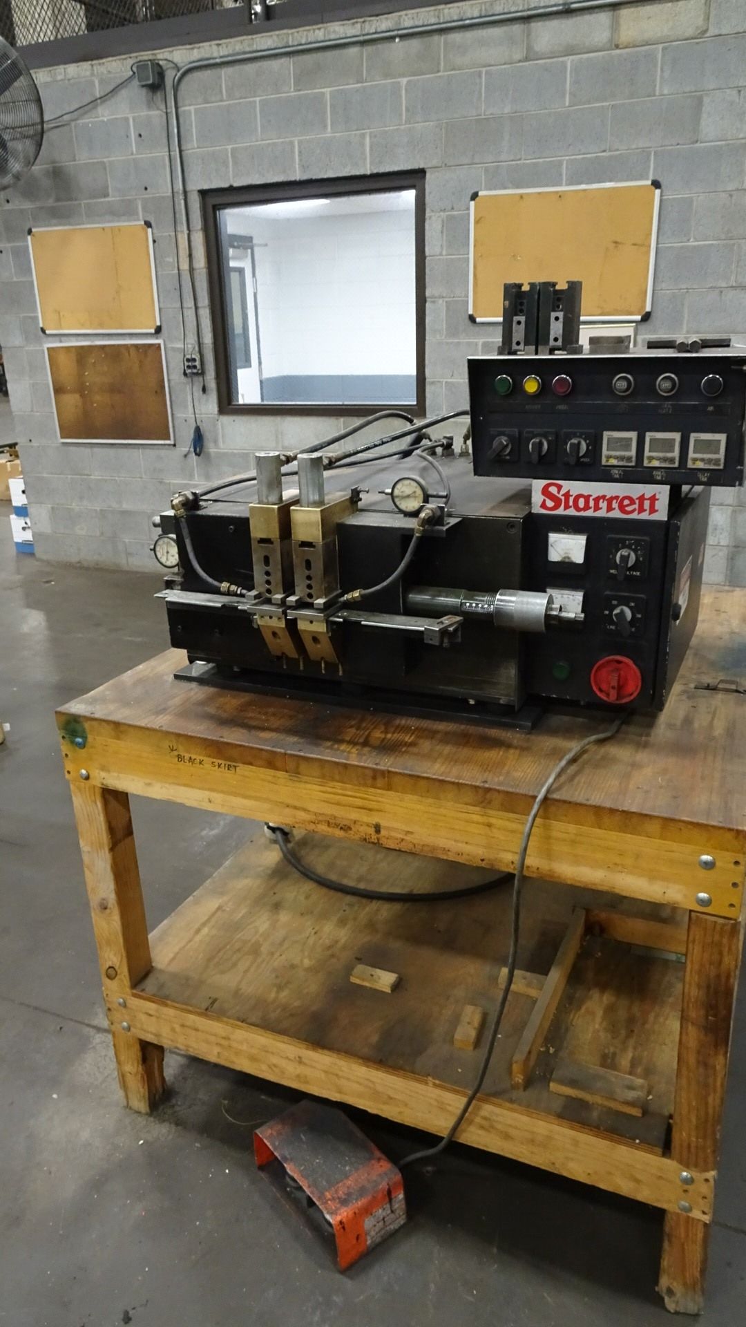 Starrett Model SW-200HSA Butt Welder with Table, sn:05108, EDP#19596