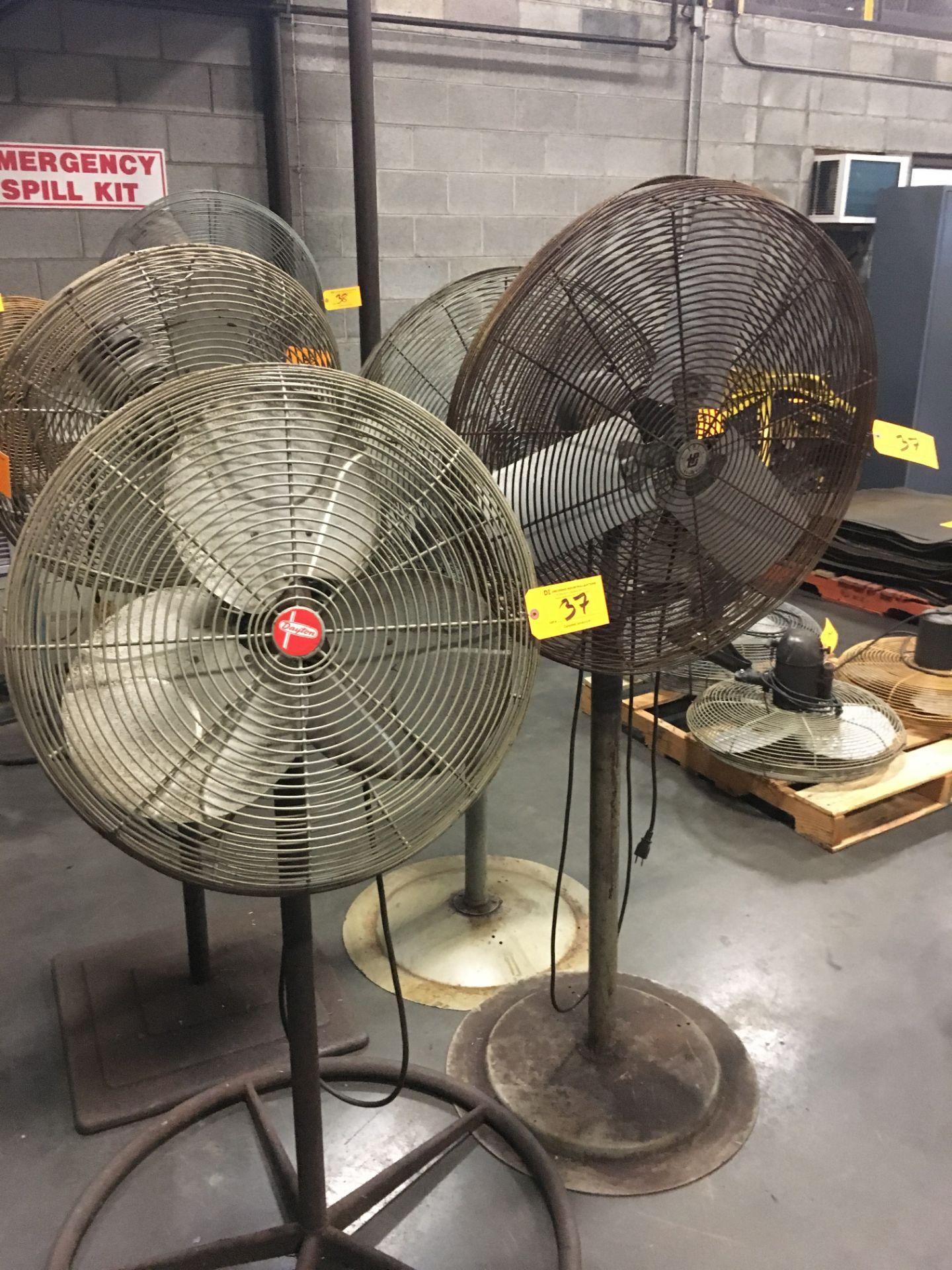 (4) Pedestal Shop Fans