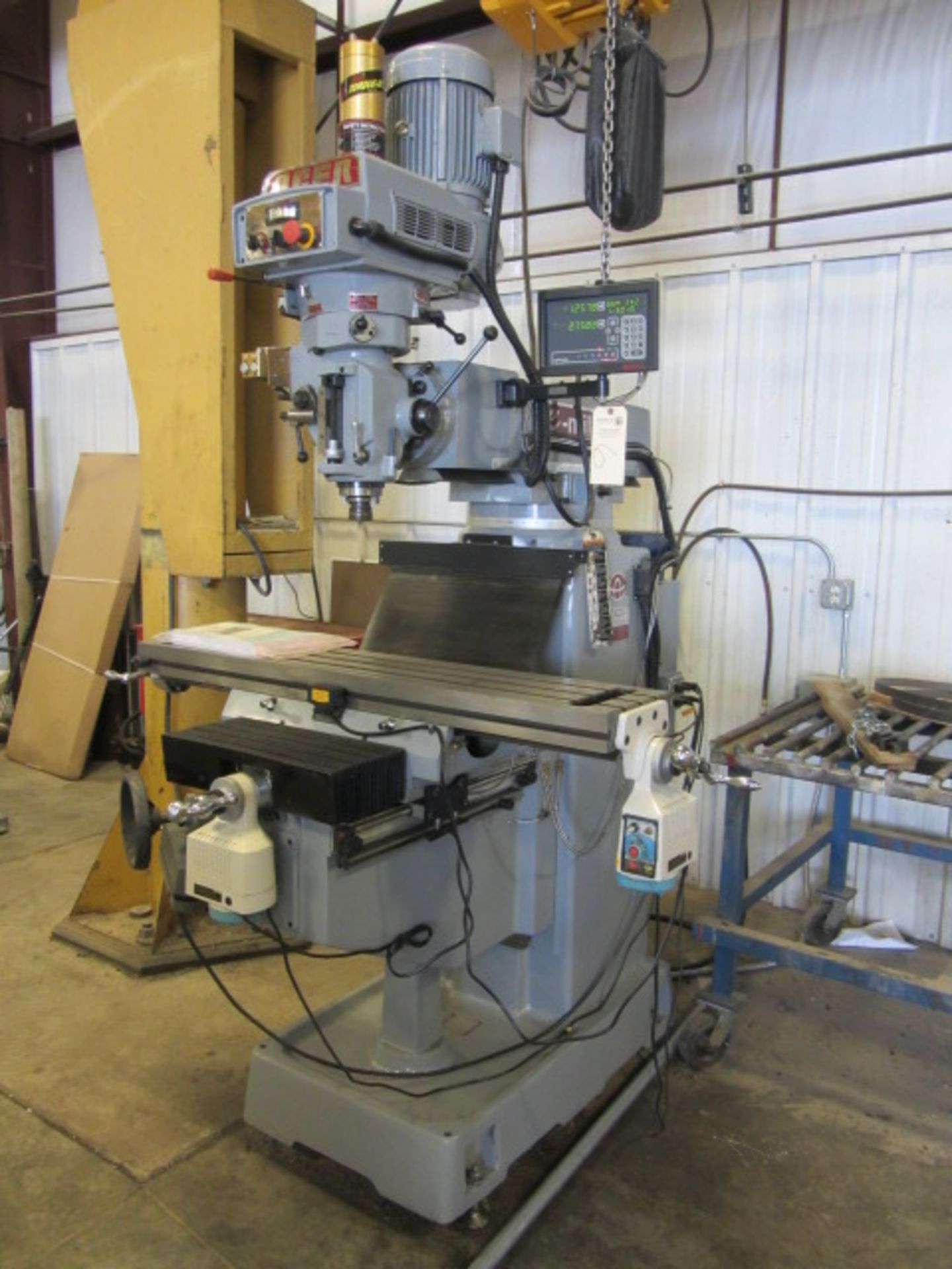 Acer E-Mill Model FVS-5VK Vertical Milling Machine with Variable Speeds to 3750 RPM, R-8, 10'' x