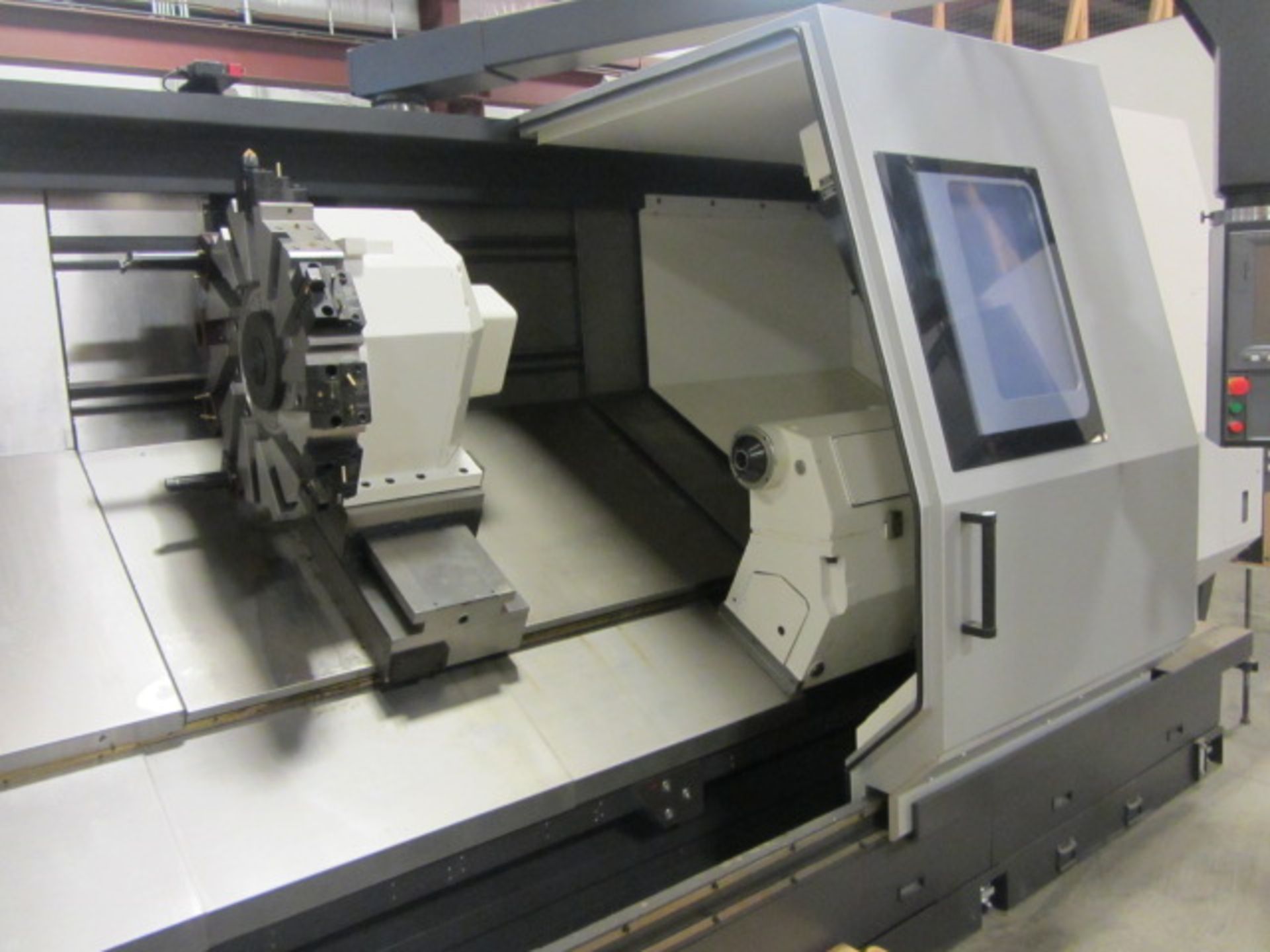Okuma Model LB45II C2000 Hollow Spindle CNC Turning Center with Dual Front & Rear 24'' 4-Jaw Chucks, - Image 10 of 14