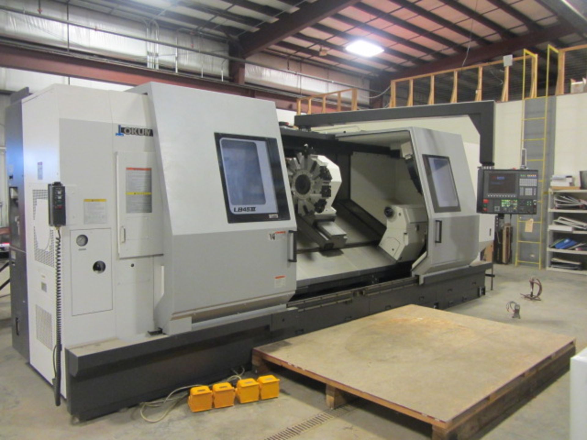 Okuma Model LB45II C2000 Hollow Spindle CNC Turning Center with Dual Front & Rear 24'' 4-Jaw Chucks, - Image 2 of 14