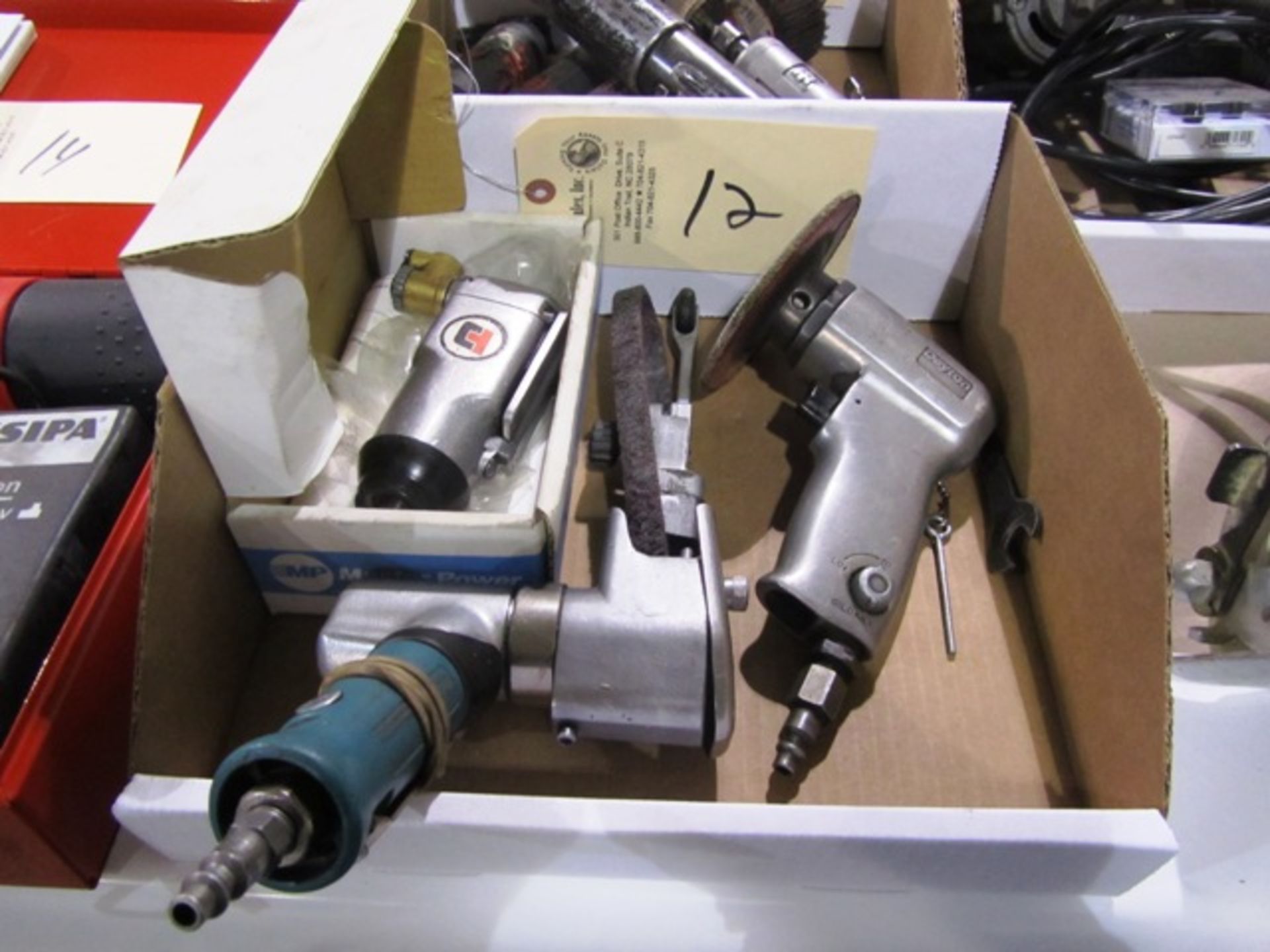 Pneumatic Grinders & (1) Dynabrade Belt Sander