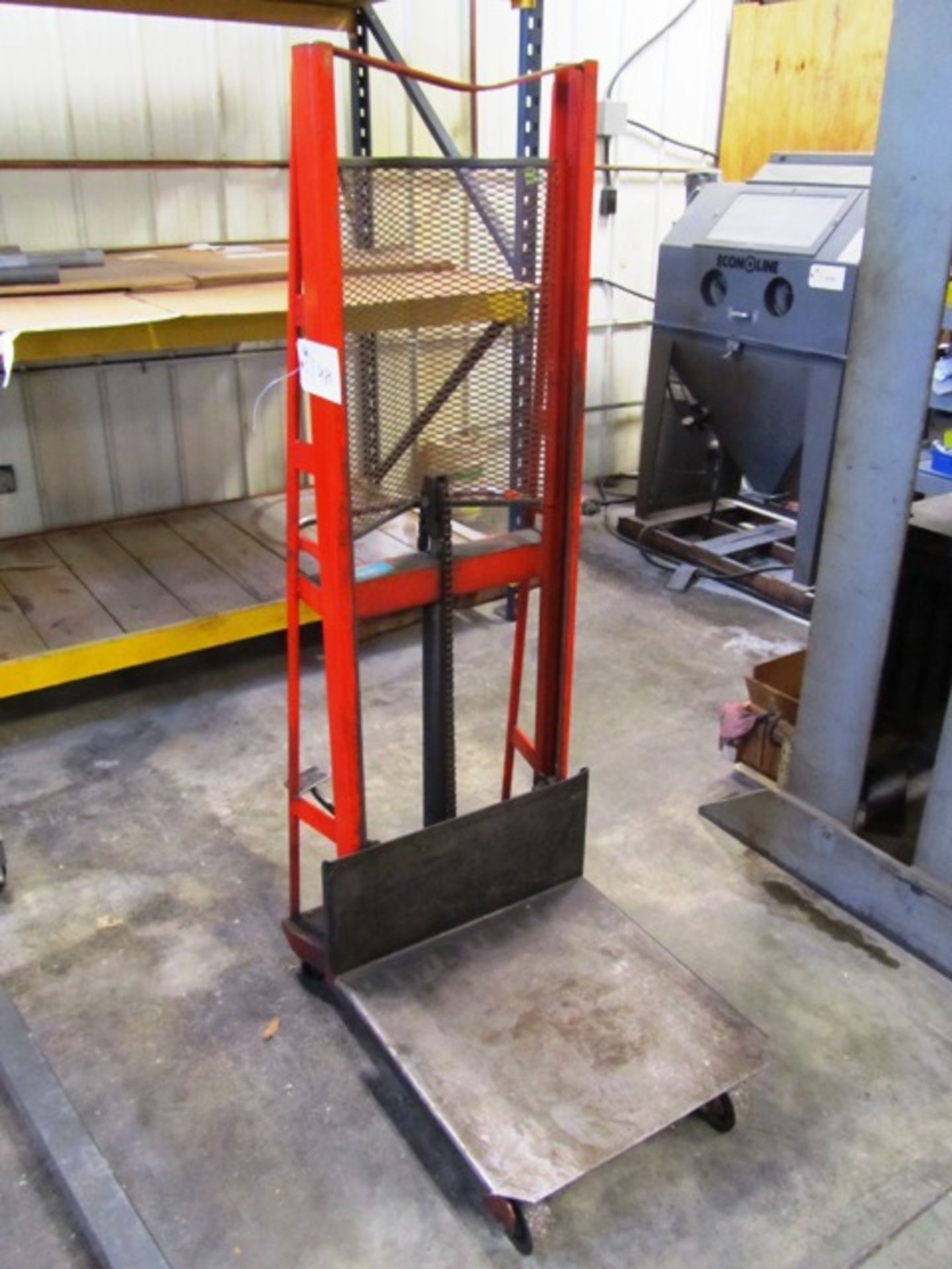 Wesco Model ESPL-60-2424-3W235 1,000 lb Capacity Walk Behind Die Lift Cart, sn:47369