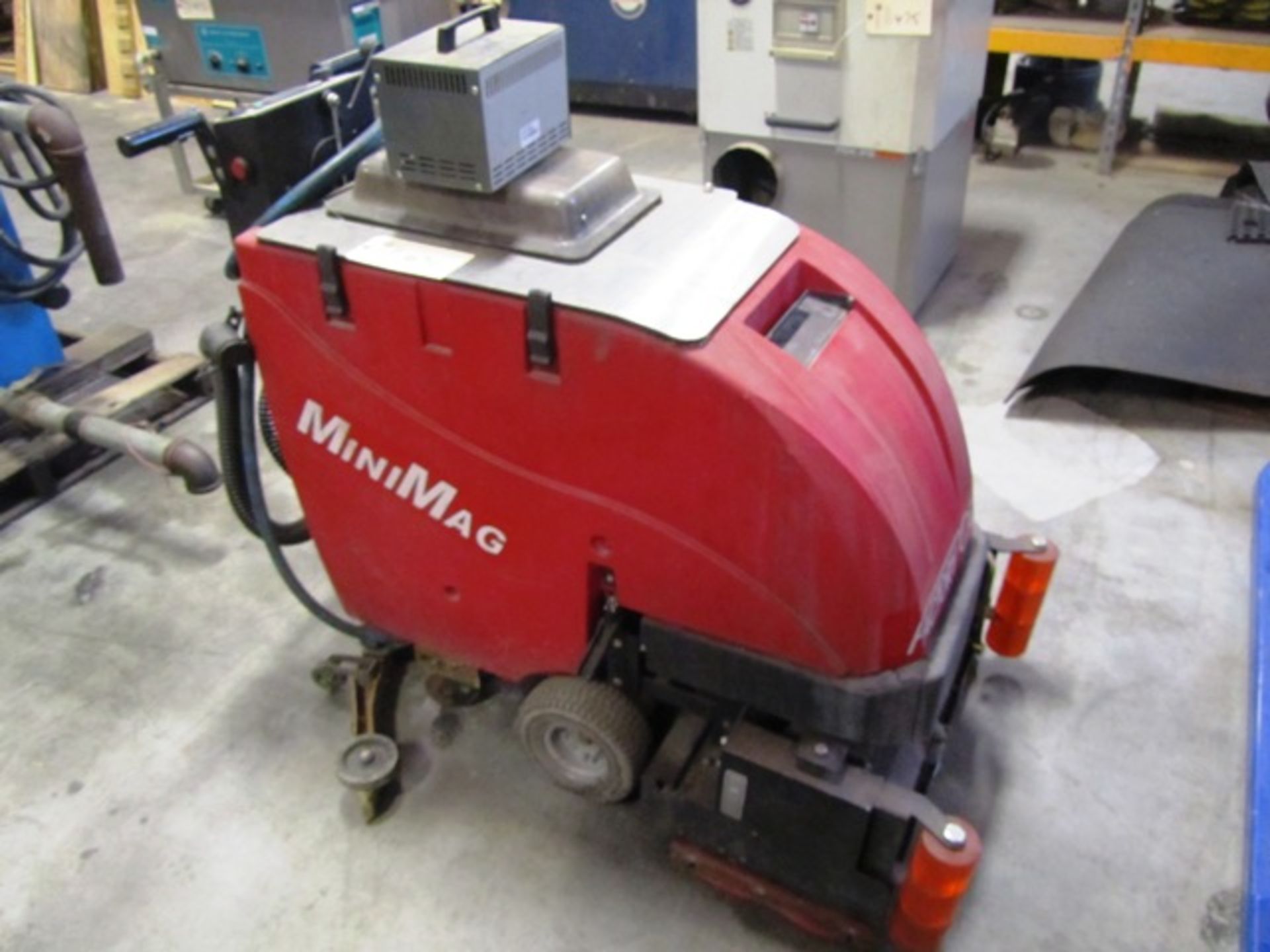 Minimag 24-C Walk Behind Floor Scrubber with Charger, sn:48626