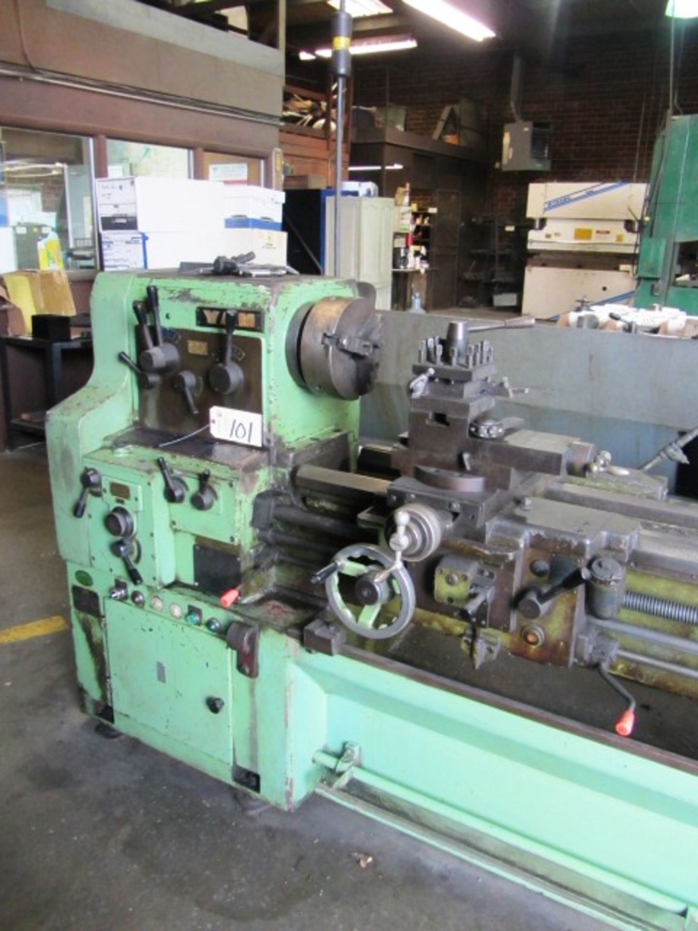 Yam 24'' Swing x 100'' Centers Engine Lathe with Approx 10'' 3-Jaw Chuck, Spindle Speeds to 1500 - Image 5 of 6