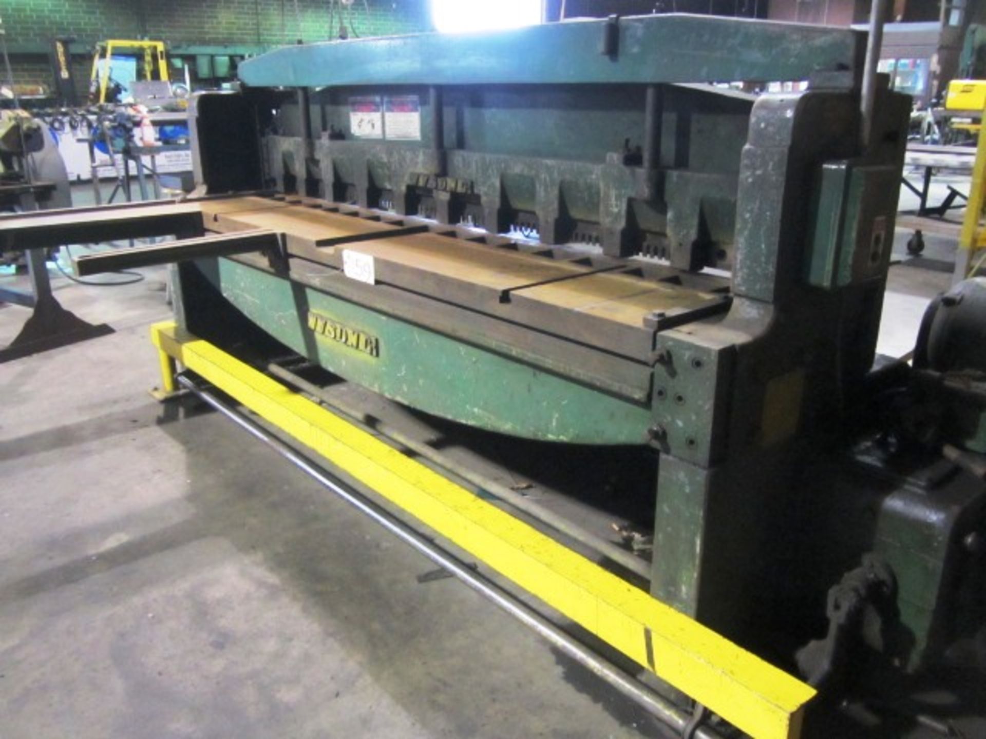Wysong Model 1096 8' x 10GA Mechanical Shear with Backgauge, Left Hand Square Arm, Sheet Arm, - Image 4 of 7
