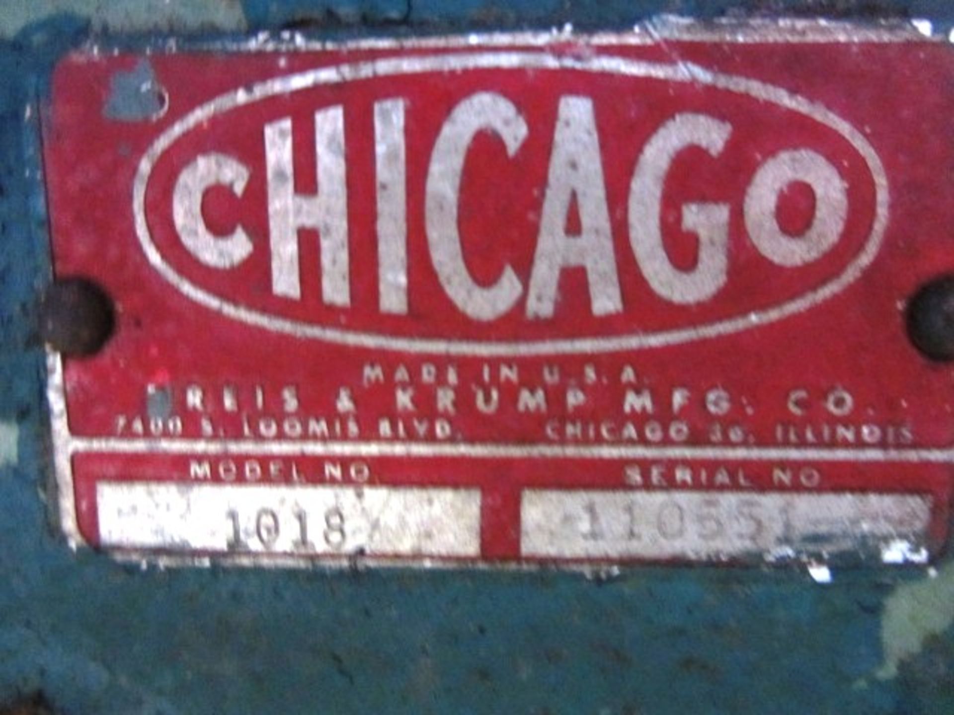 Chicago 10' Apron Brake, sn:110551 - Image 5 of 5