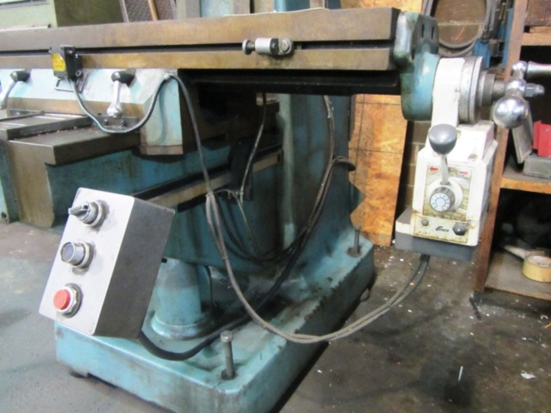 Enco Milling Machine with 9'' x 42'' T-Slotted Table, Table Feed, 2-Axis DRO, Variable Speed, - Image 3 of 6