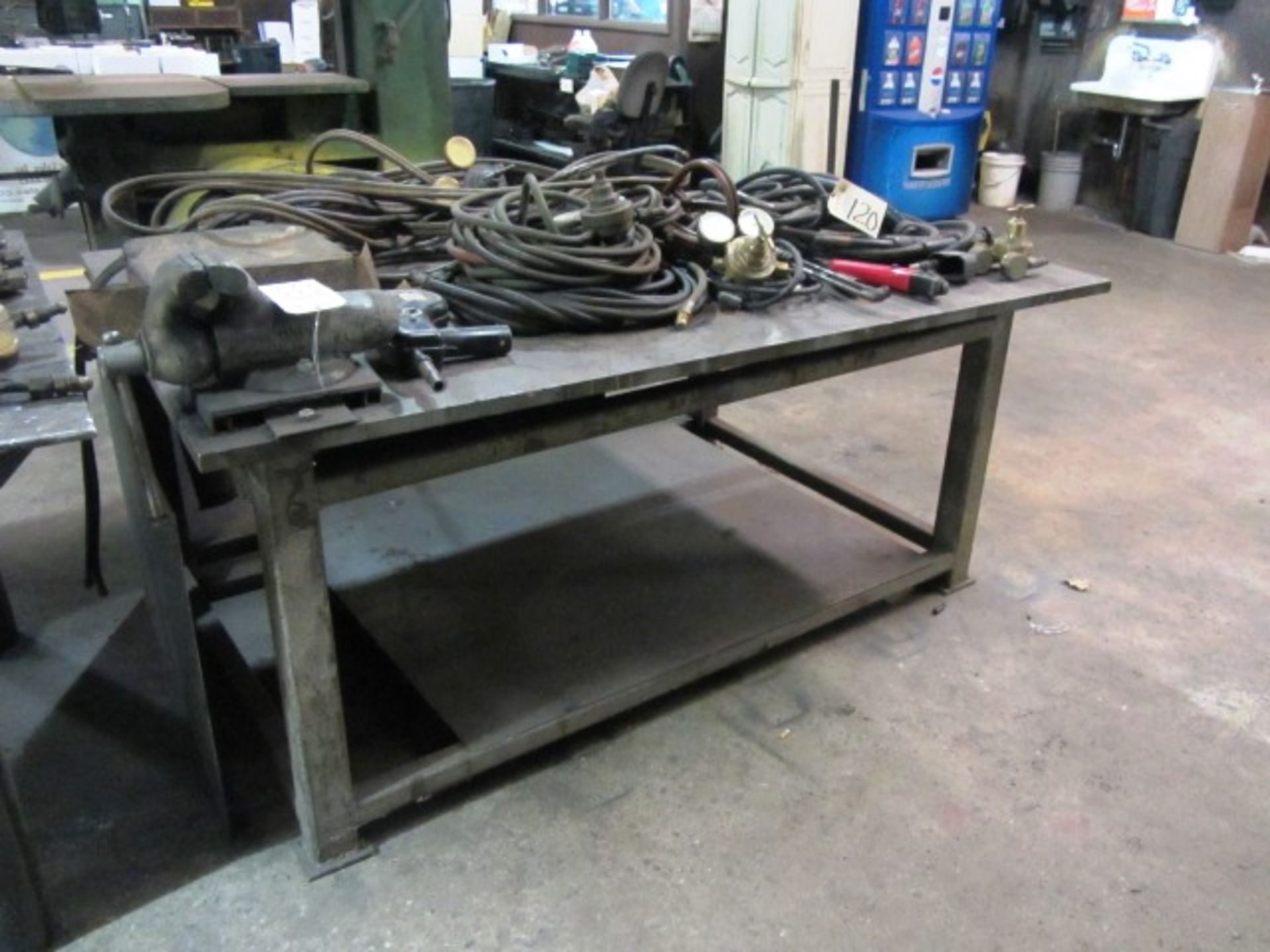 Heavy Duty Steel Table with Vise