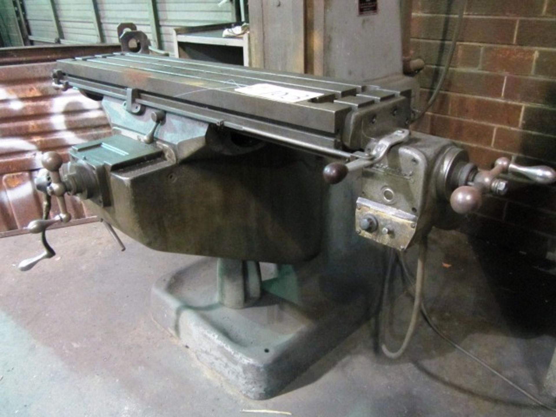 Bridgeport Variable Speed Milling Machine with Approx 9'' x 42'' T-Slotted Table, Power Table - Image 2 of 5