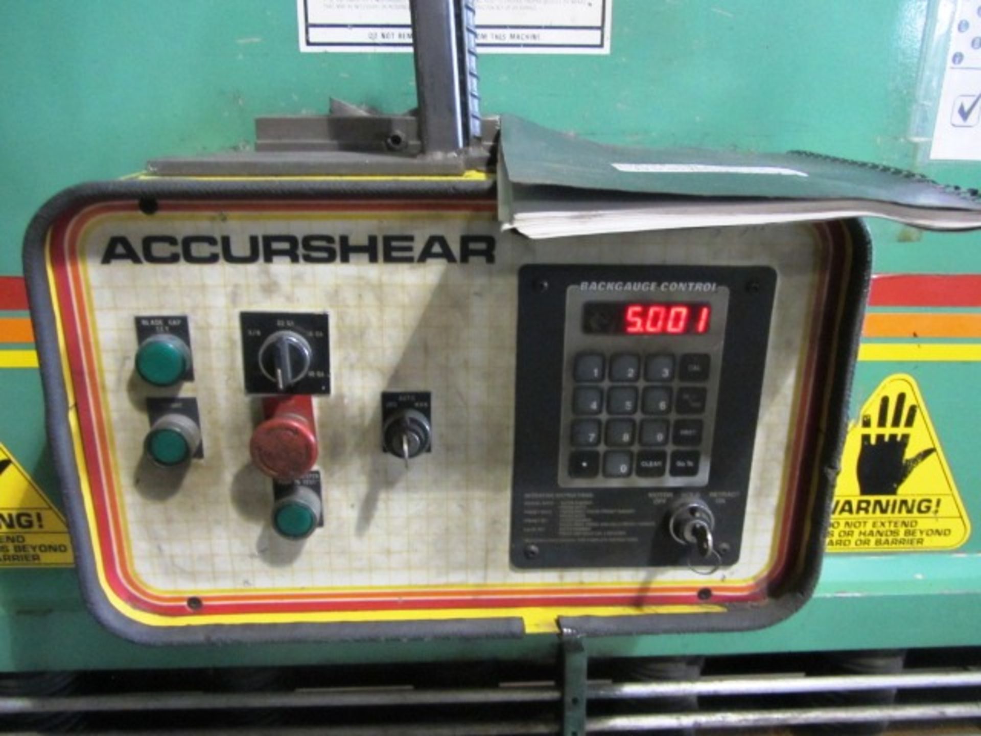 Accurshear Model 837510 10' x 3/8'' CNC Hydraulic Shear with 2-Axis Backgauge, Accurshear - Image 3 of 8