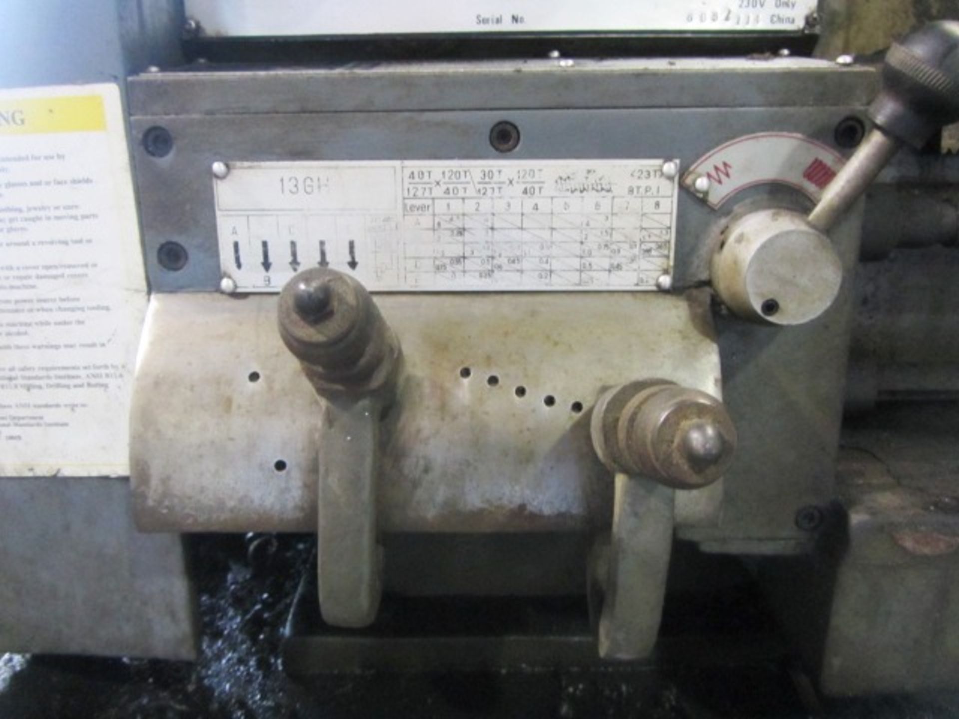 Jet Model GHLB1340 13'' Swing x 40'' Centers Engine Lathe, sn:6052114 - Image 3 of 7