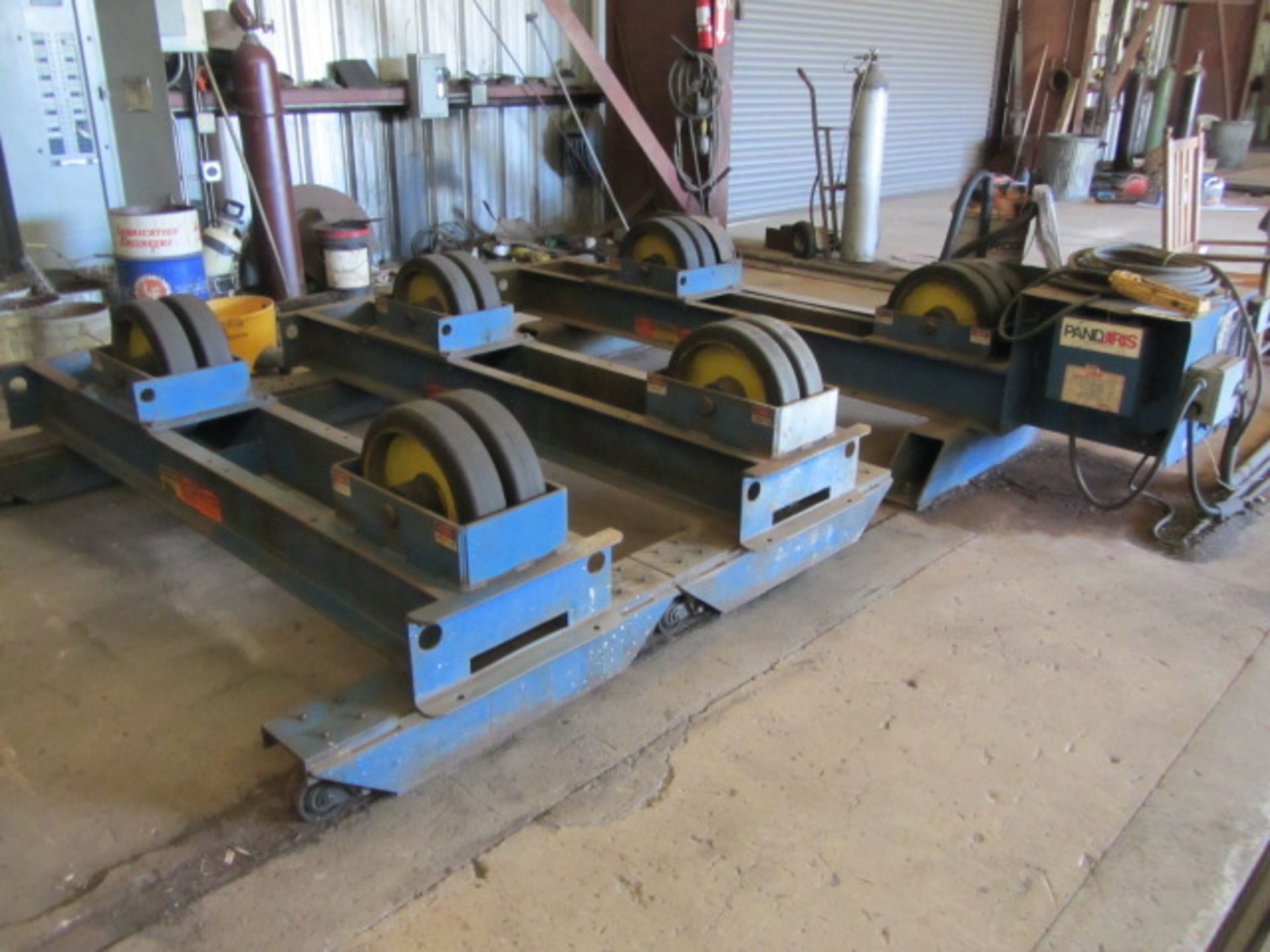 Pandjiris Model PR-50 (1) Drive (2) Idler Rolls with Capacity to 45,000lbs, Adjustable Diameters, (