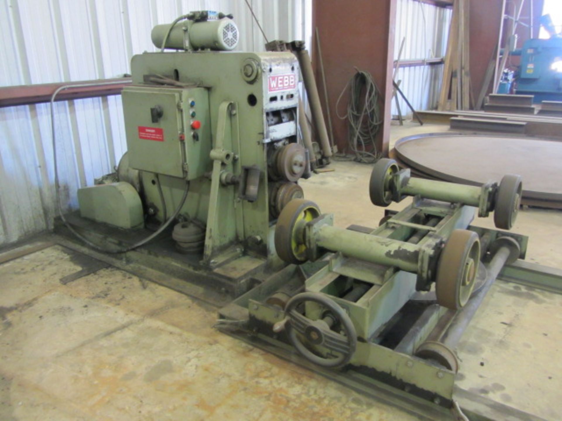 Webb Model M-4 / F.42 Offset Joggle Roll Machine with Tank Support Rolls, sn:9828 - Image 6 of 8