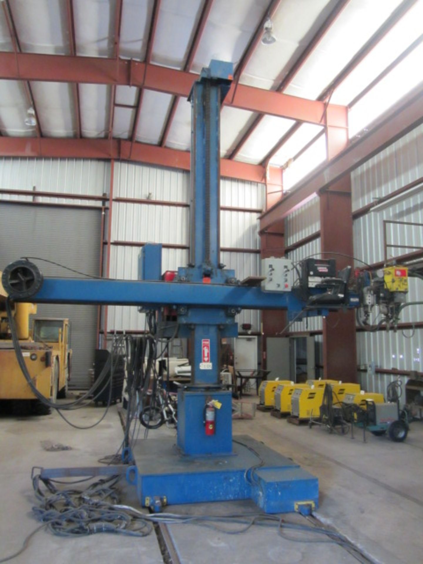 Pandjiris 12' x 12' Welding Manipulator with Portable Car, 360 Degree Lincoln DC1000 Welder, Lincoln