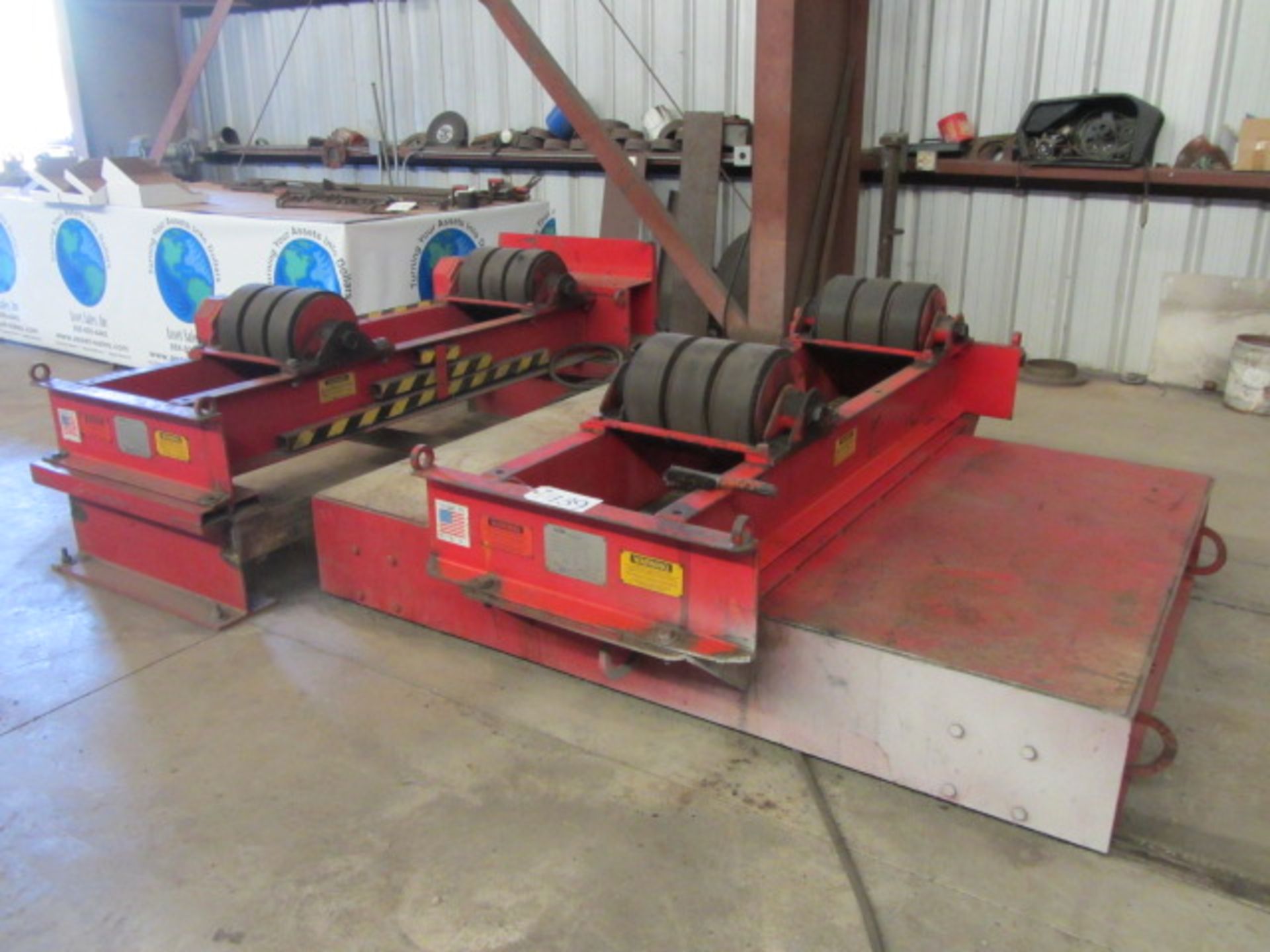 Weldwire Model WWRD-20, (1) Drive (2) Idler Rolls with Capacity to 30 Tons, Adjustable Carts &