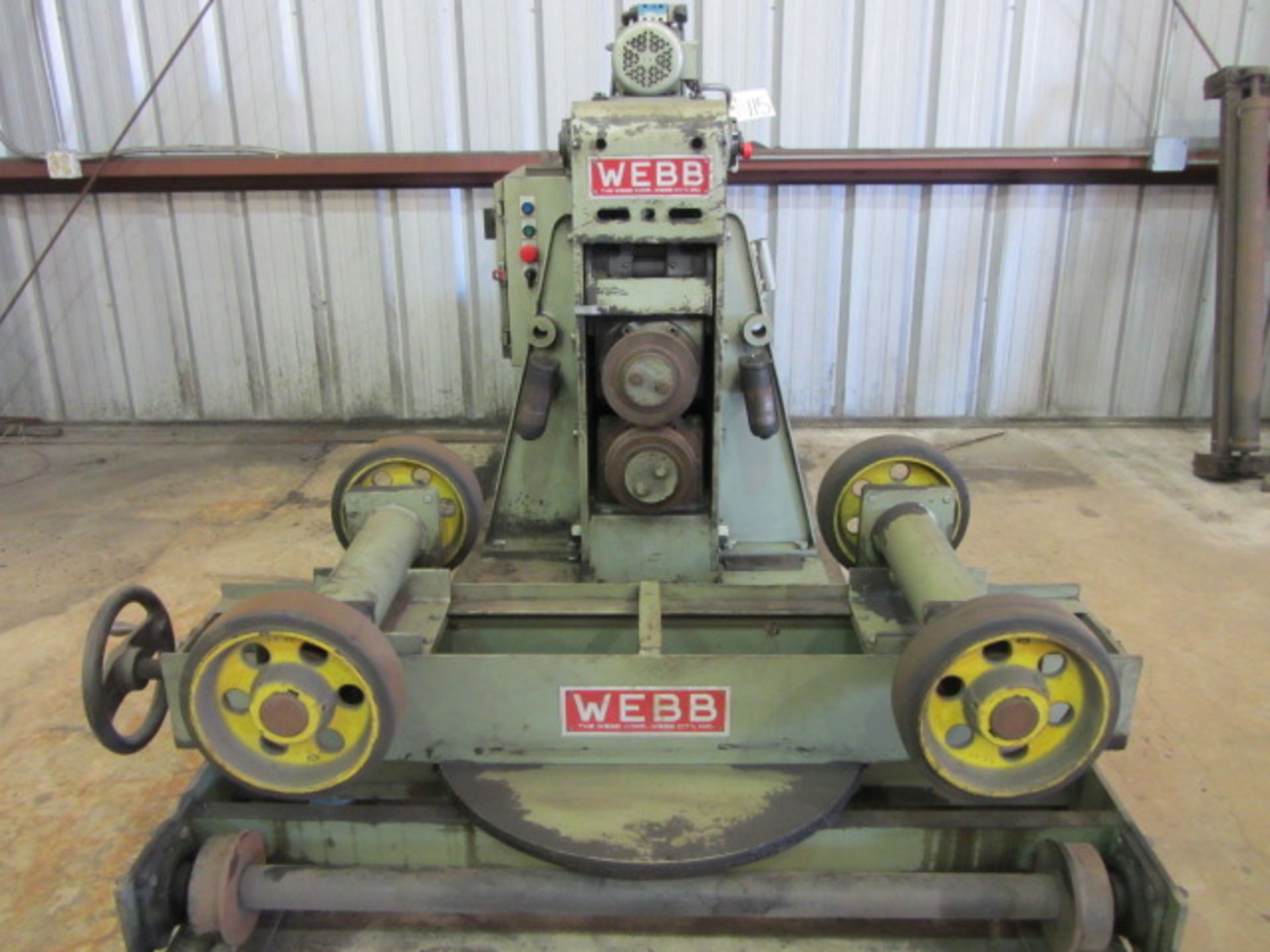 Webb Model M-4 / F.42 Offset Joggle Roll Machine with Tank Support Rolls, sn:9828 - Image 5 of 8