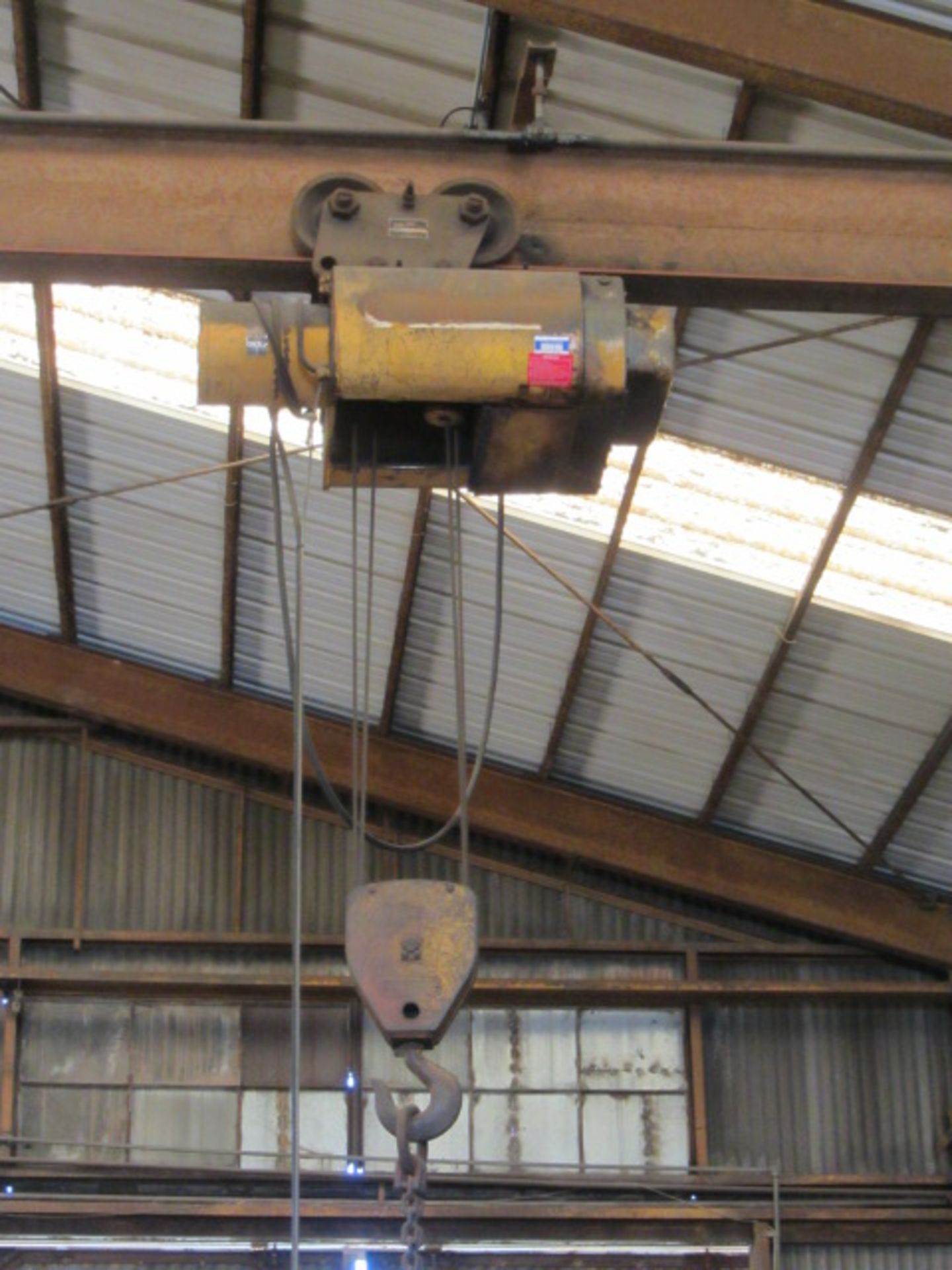 5 Ton Top Running Bridge Crane with Approx 20' Span x 15' Under Hook, Pendant Control for Up/Down - Image 4 of 5