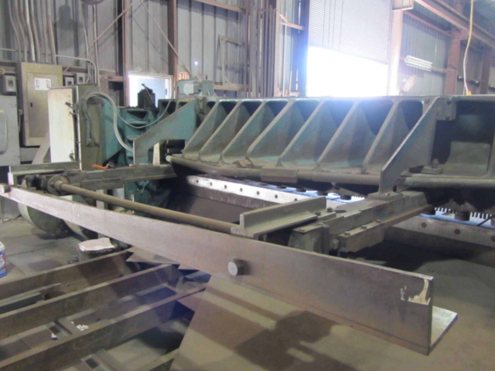 Wysong 10' x 3/8'' Mechanical Plate Shear with 48'' Front OP Power Backgauge, 10' L.H. Squaring Arm, - Image 6 of 8