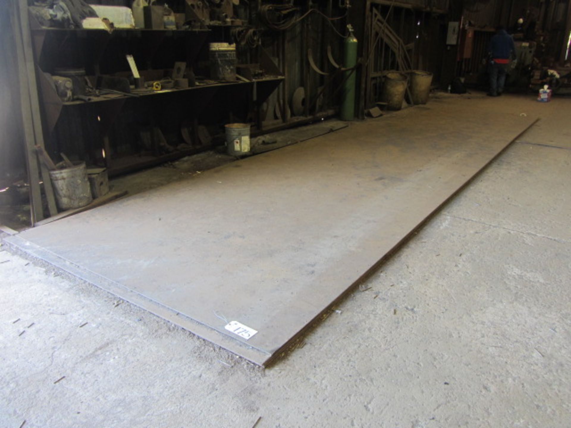 (4) 7 Gauge x 90''W x 27'L Steel Plates