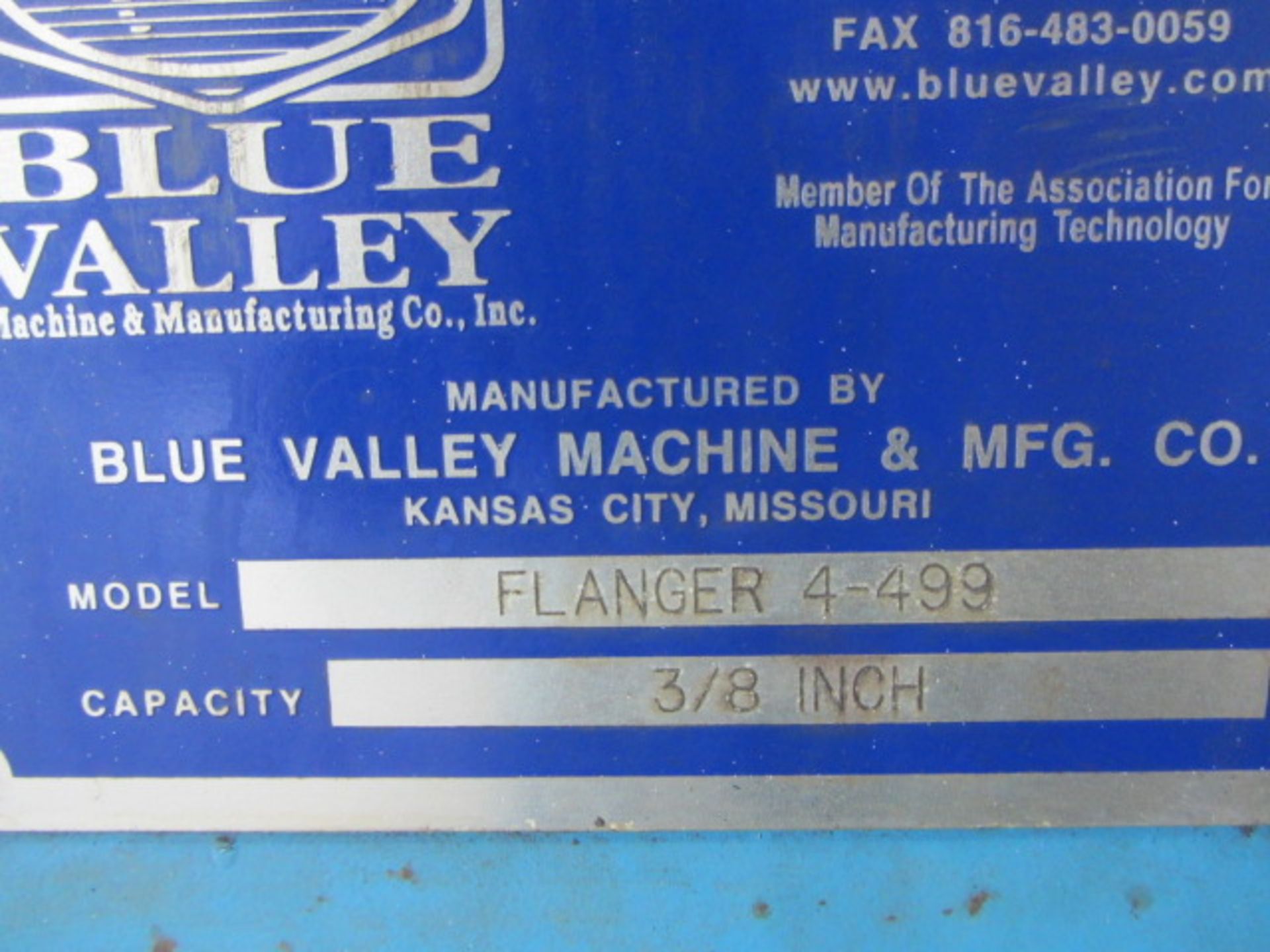 Blue Valley Model No.4 Hydraulic Head Flanger with 3/8'' Capacity, 177'' Max Head Diameter, 2-1/ - Image 8 of 8