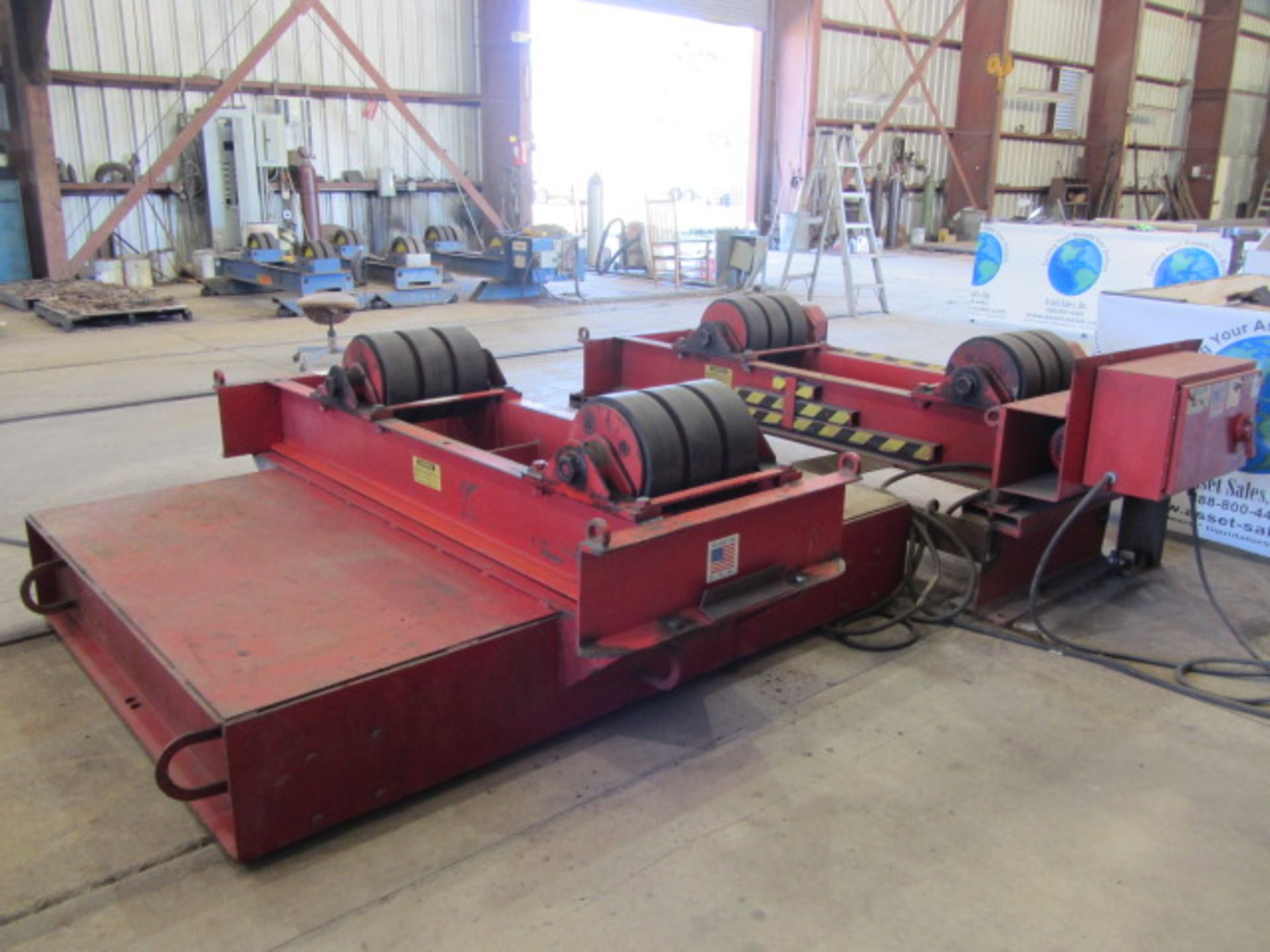 Weldwire Model WWRD-20, (1) Drive (2) Idler Rolls with Capacity to 30 Tons, Adjustable Carts & - Image 5 of 7