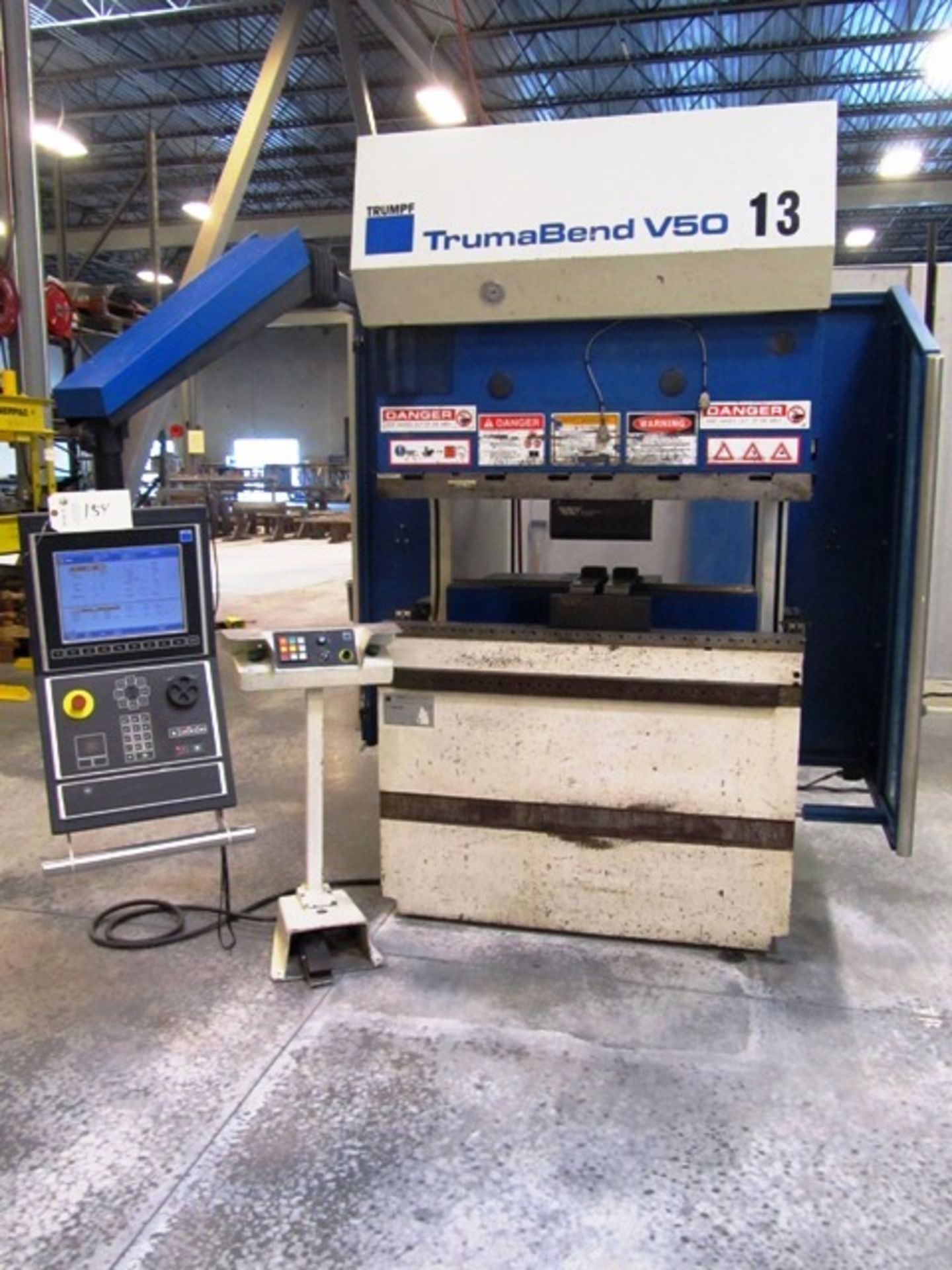 Trumpf Model Trumabend V50 55 Ton 5-Axis CNC Press Brake with 50'' Overall Length of Bed, 41''