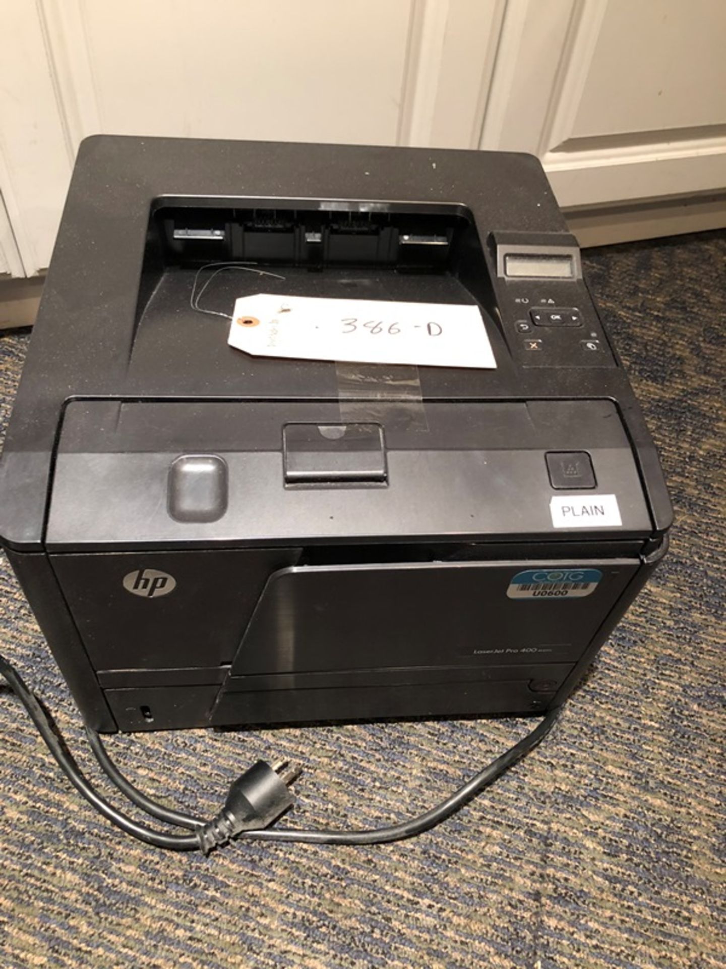 HP Laserjet Pro400 M40ln Laser Printer *located Orland Park, IL