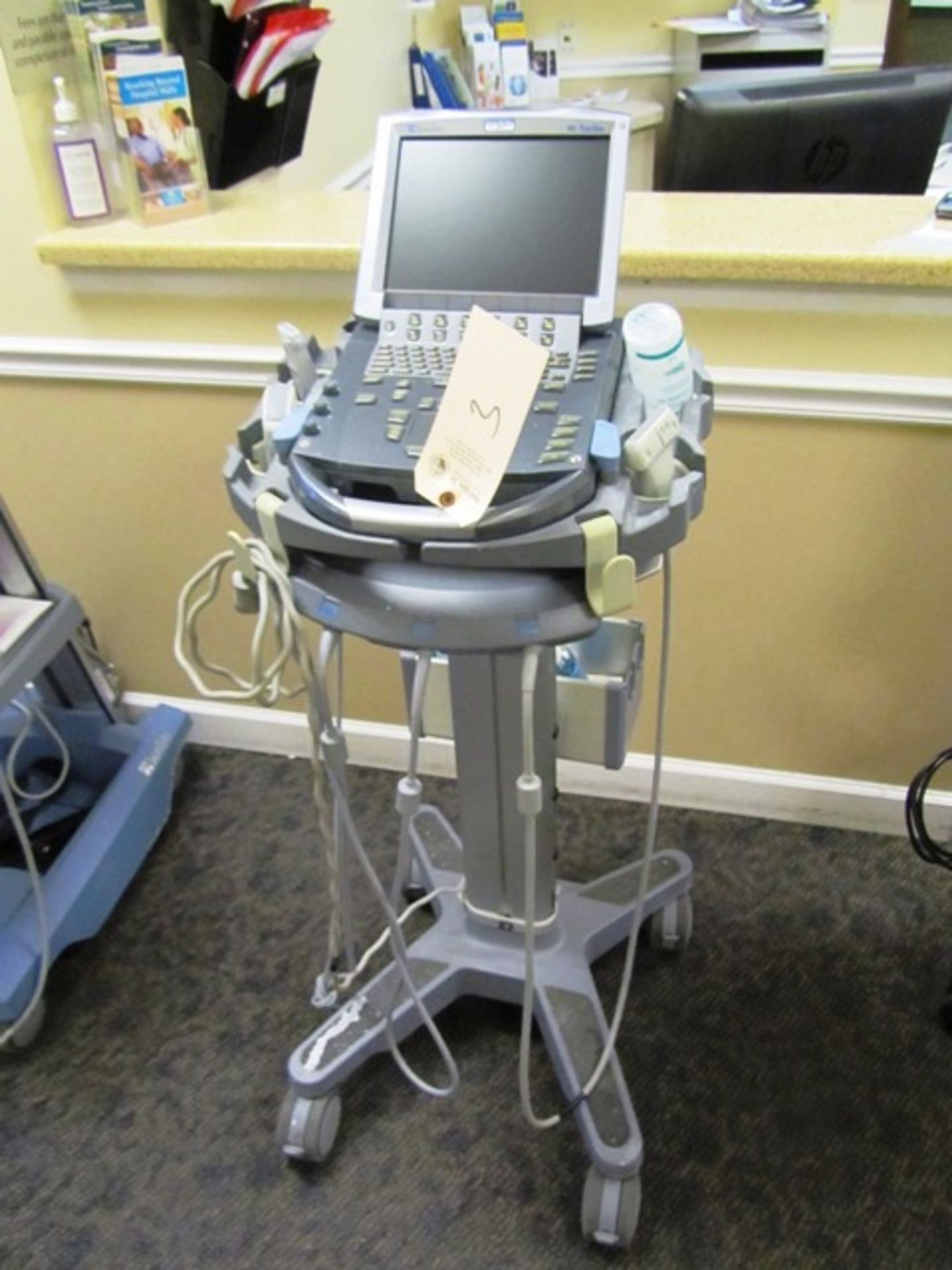 Sonosite M-Turbo Ultrasound Machine with (3) Transducers & Portable Stand, Injection Software for