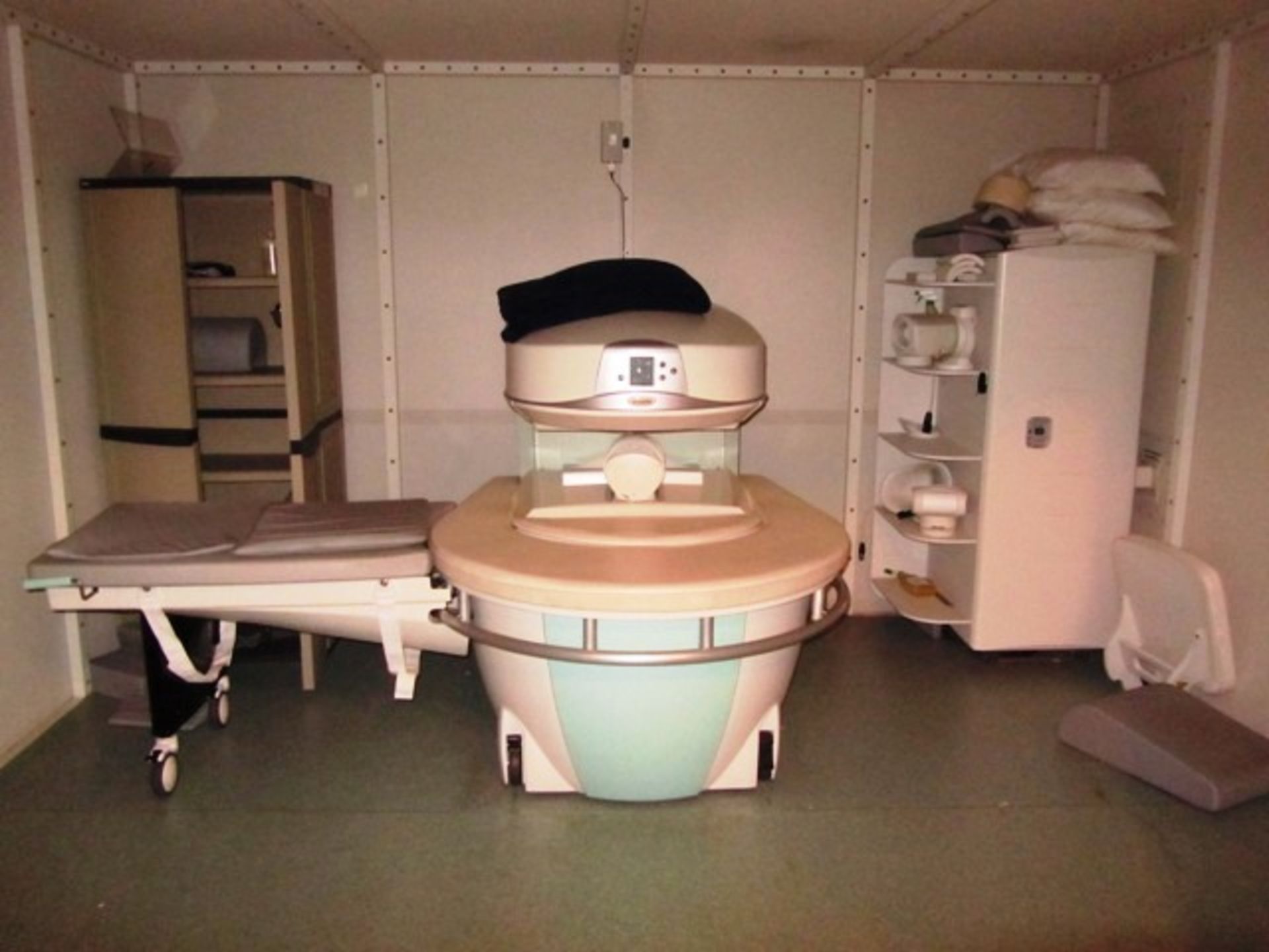 Contents of MRI Room consisting of Esaote EScan Opera MRI Machine, sn:02703, Work Desk, Monitor*