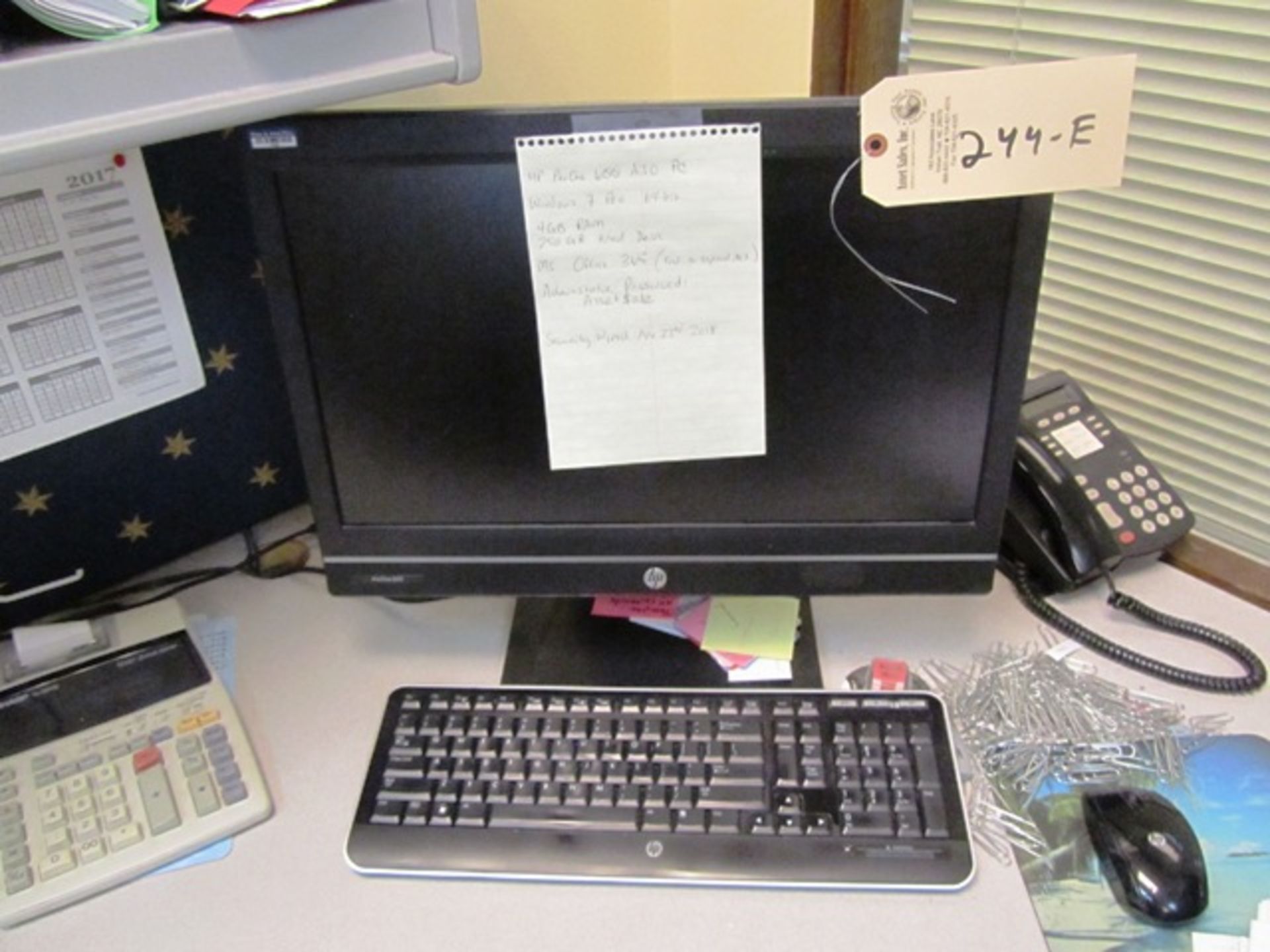 HP Pro One 600 G1 All-In-One PC, *located Oak Lawn, IL