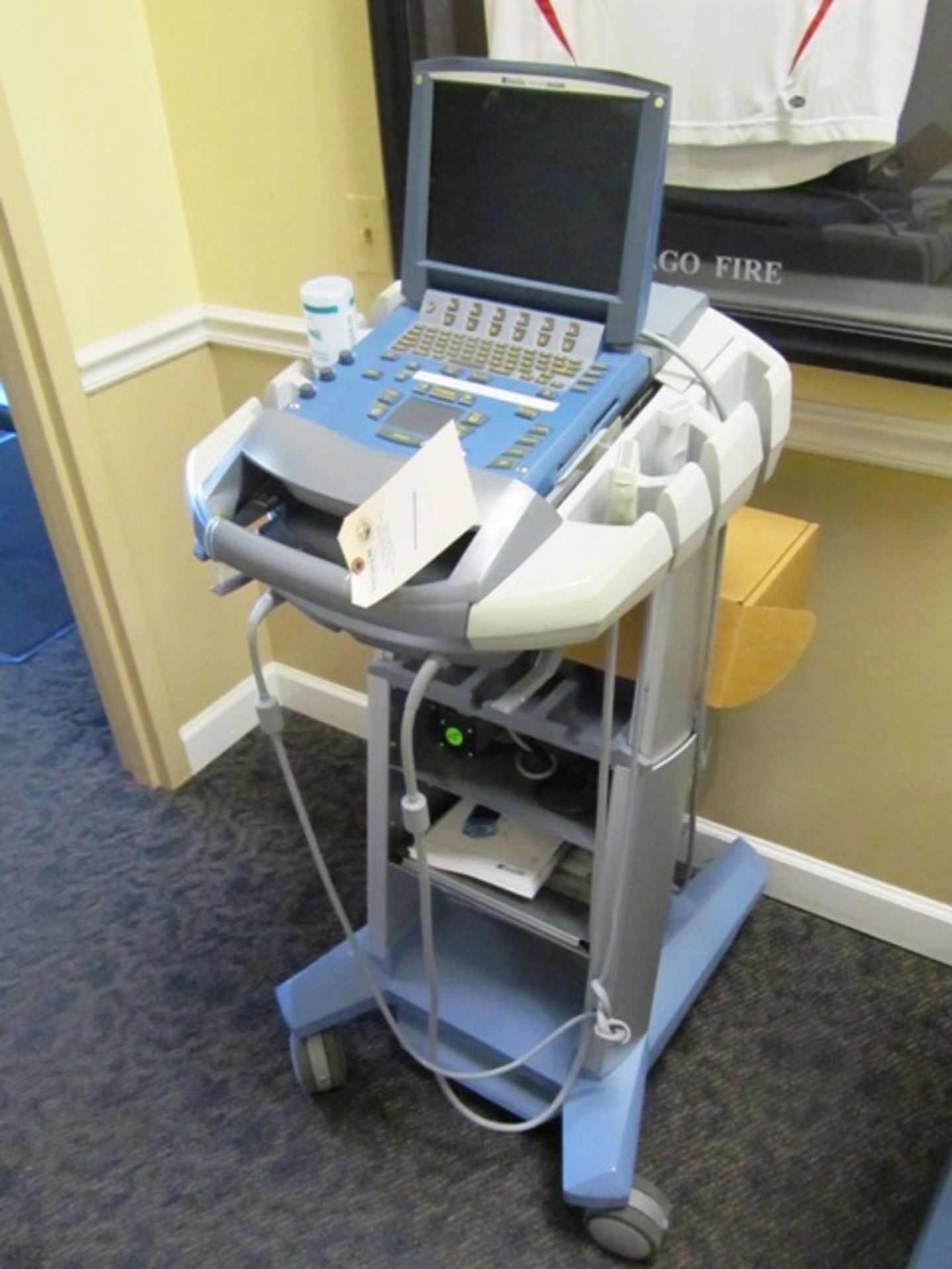 Sonosite MicroMax Ultrasound Machine with (2) Transducers & Portable Stand,  sn:03b1Fb *located
