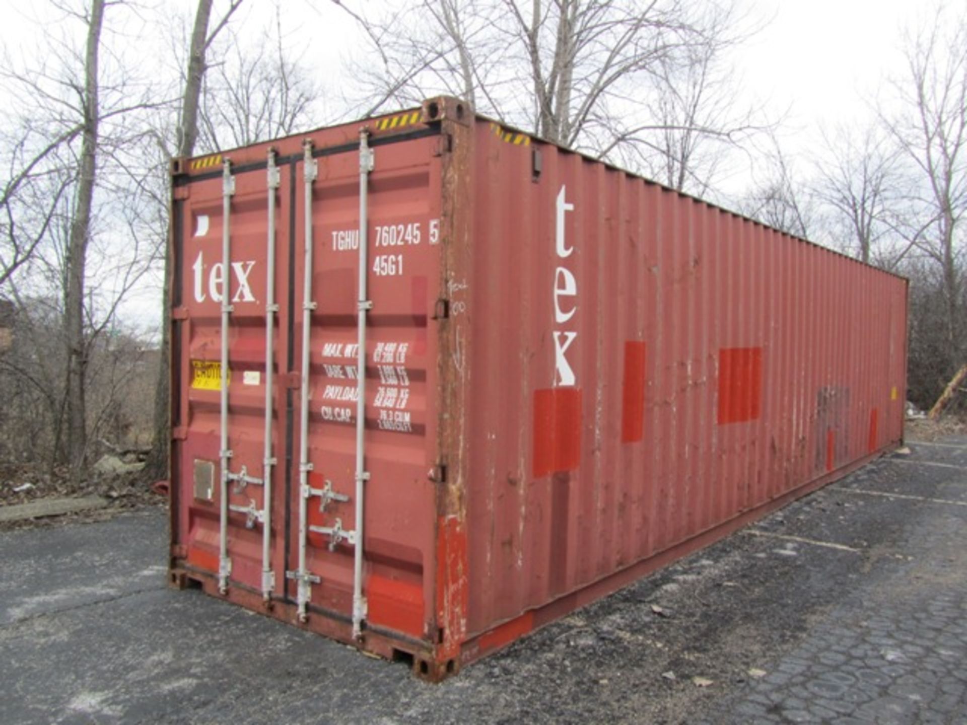Approx 40' 2-Door Overseas Shipping Container (two week delay delivery)*located Oak Lawn, IL