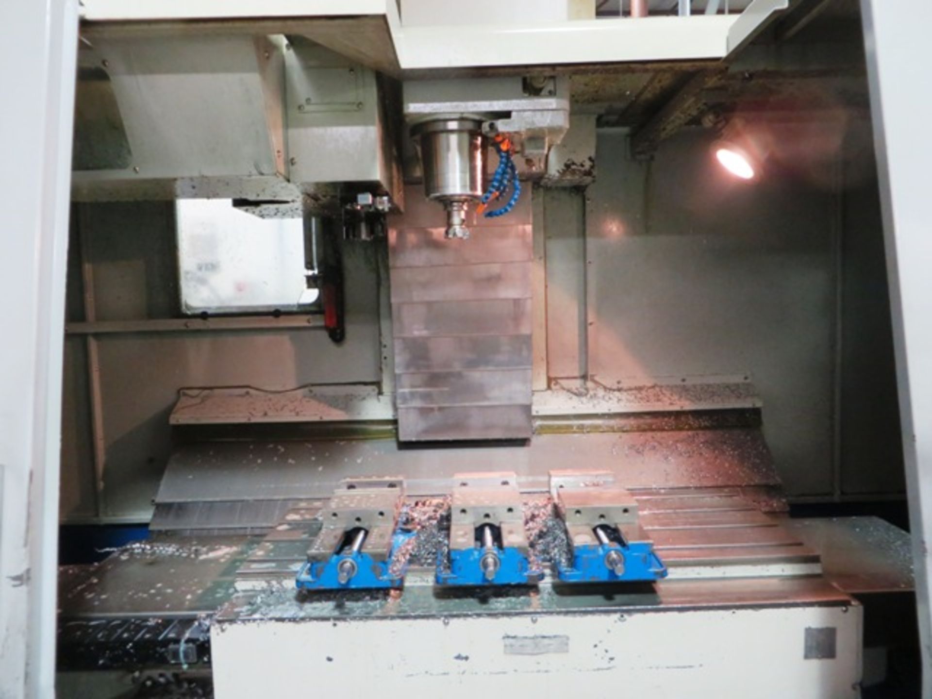 Doosan Model DMV 4020 CNC Vertical Machining Center with Thru-Spindle Coolant, #40 Taper Spindle - Image 3 of 9