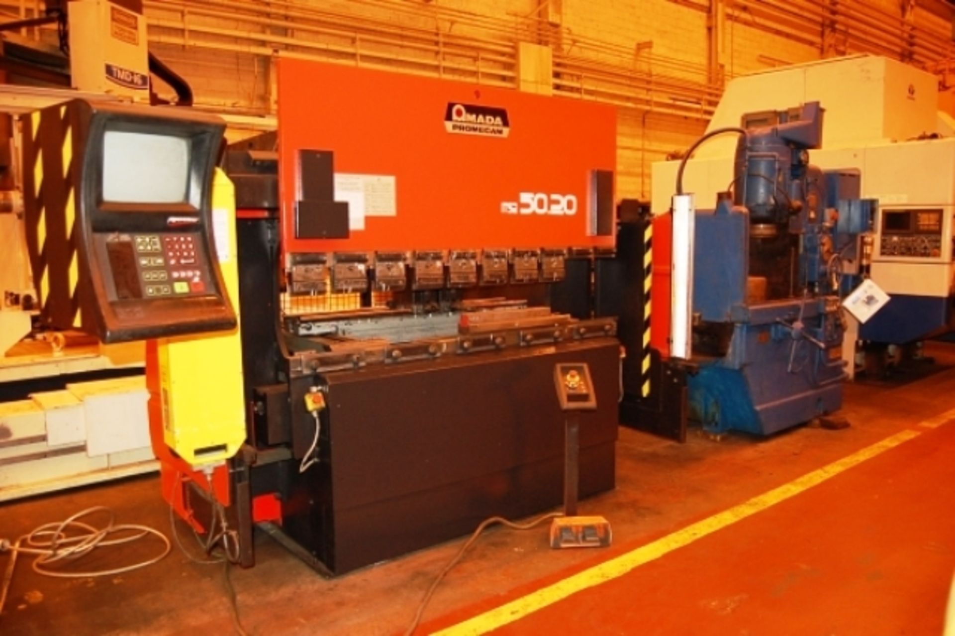 Amada Model 5020 55 Ton CNC Hydraulic Press Brake with 79" O.A. Bend Length, 66" Between Housings, - Image 2 of 5